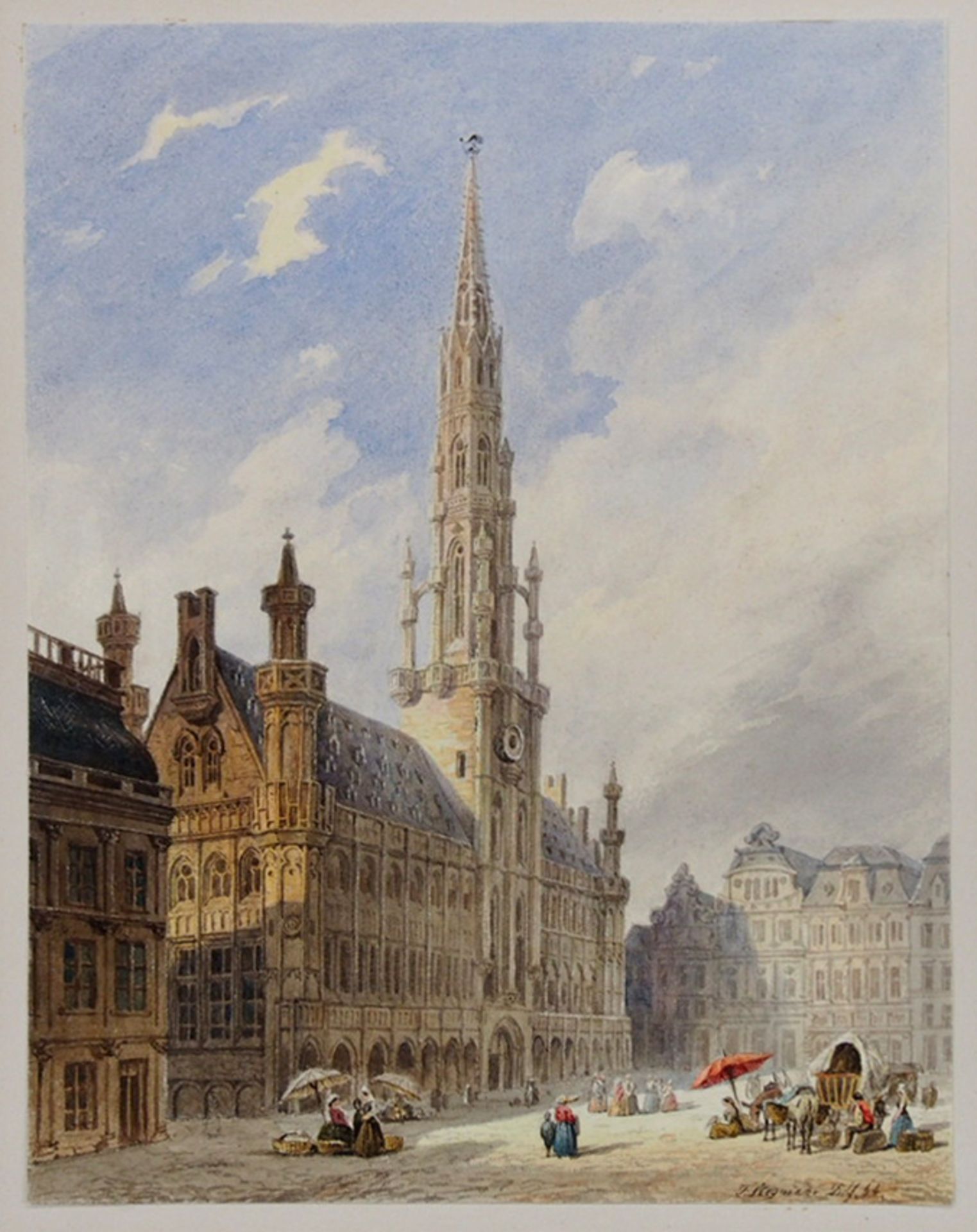 STEGMANN, Franz: Das Rathaus in Brüssel - Image 2 of 2