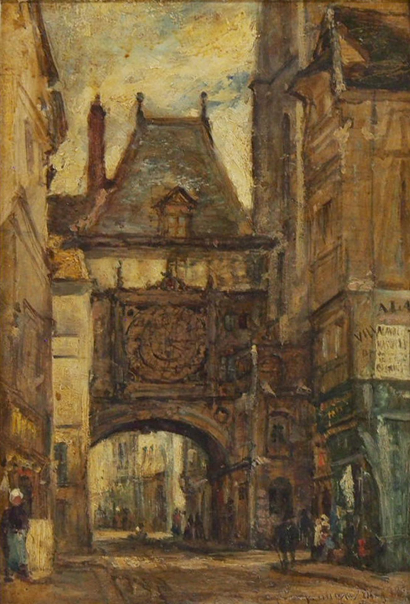 OSWALD, John H.: Rue de la Grasse Horloge in Rouen - Bild 2 aus 2