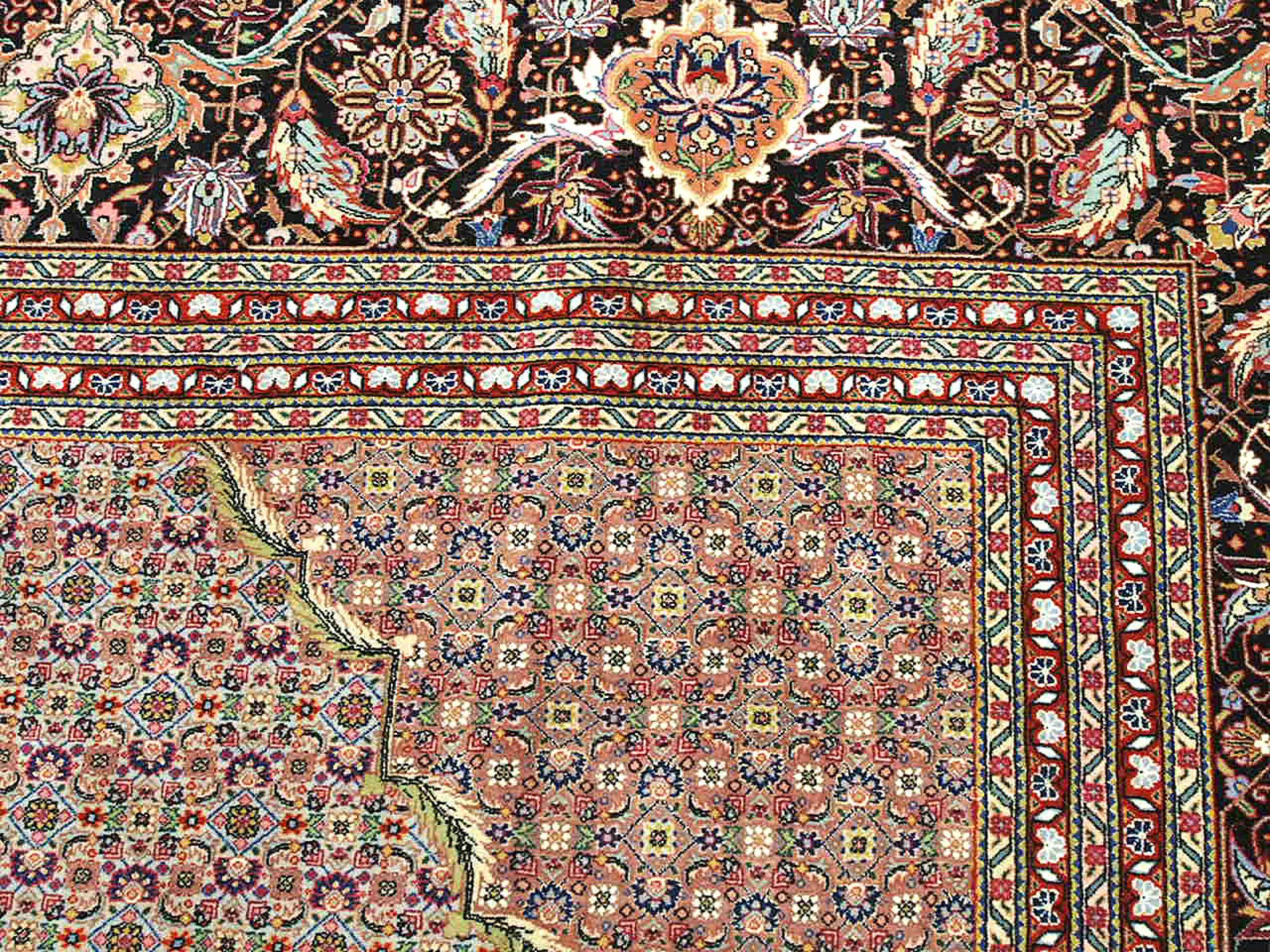 Teppich China, Wolle, Seide, 400 x 313 cm, Zustand B - Image 3 of 3