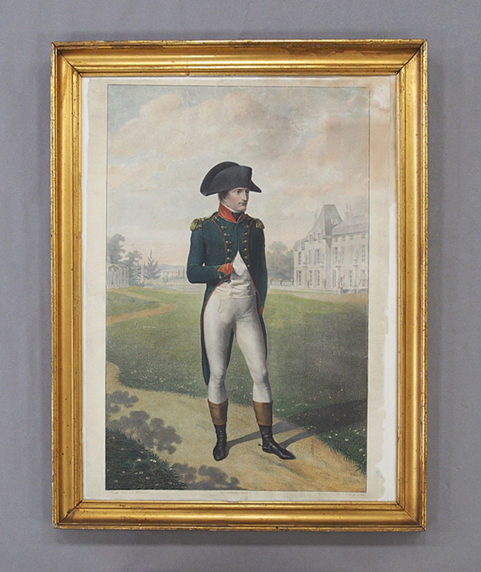 LINGÉE, Charles Louis: Napoleon à la Malmaison