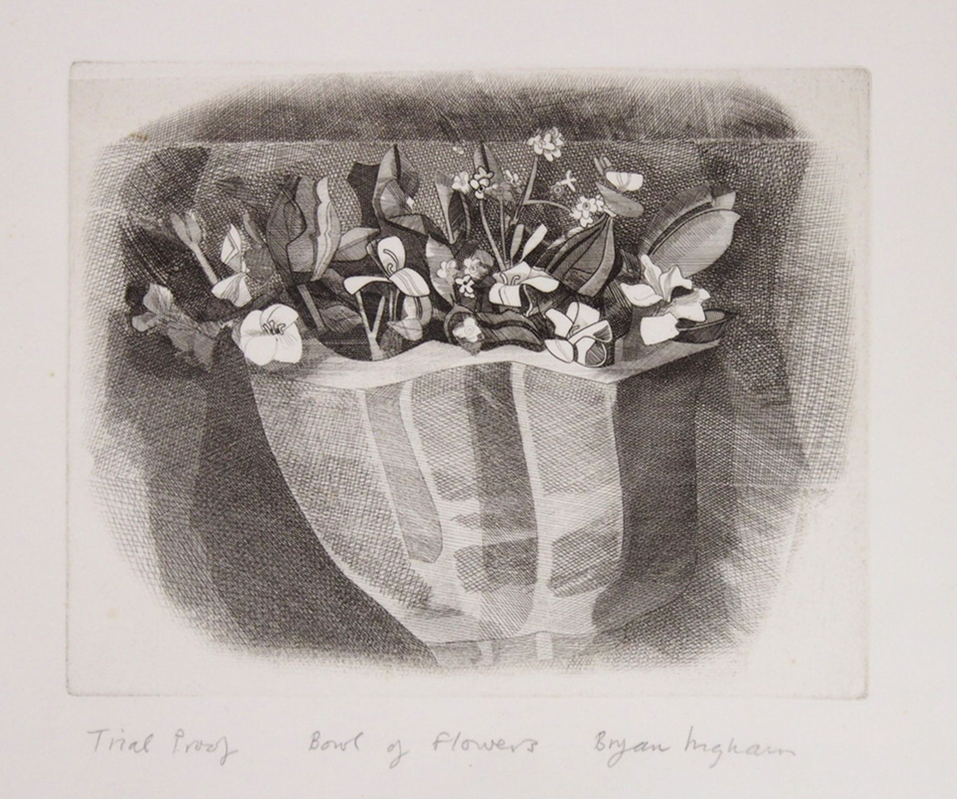 INGHAM, Bryan: Bowl of Flowers - Image 2 of 2