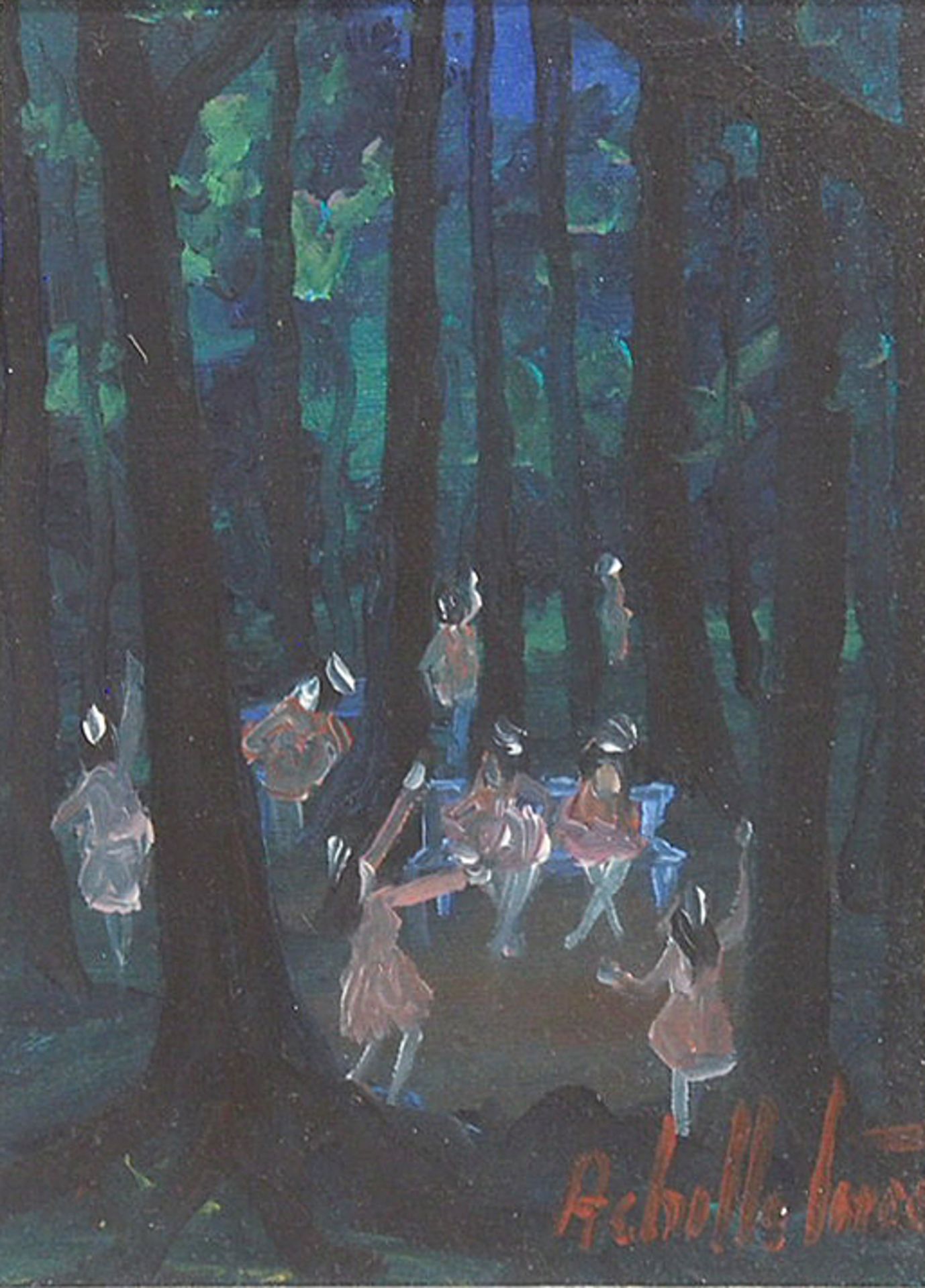 INCERTI, Achille: Tanzende im Wald - Bild 2 aus 2