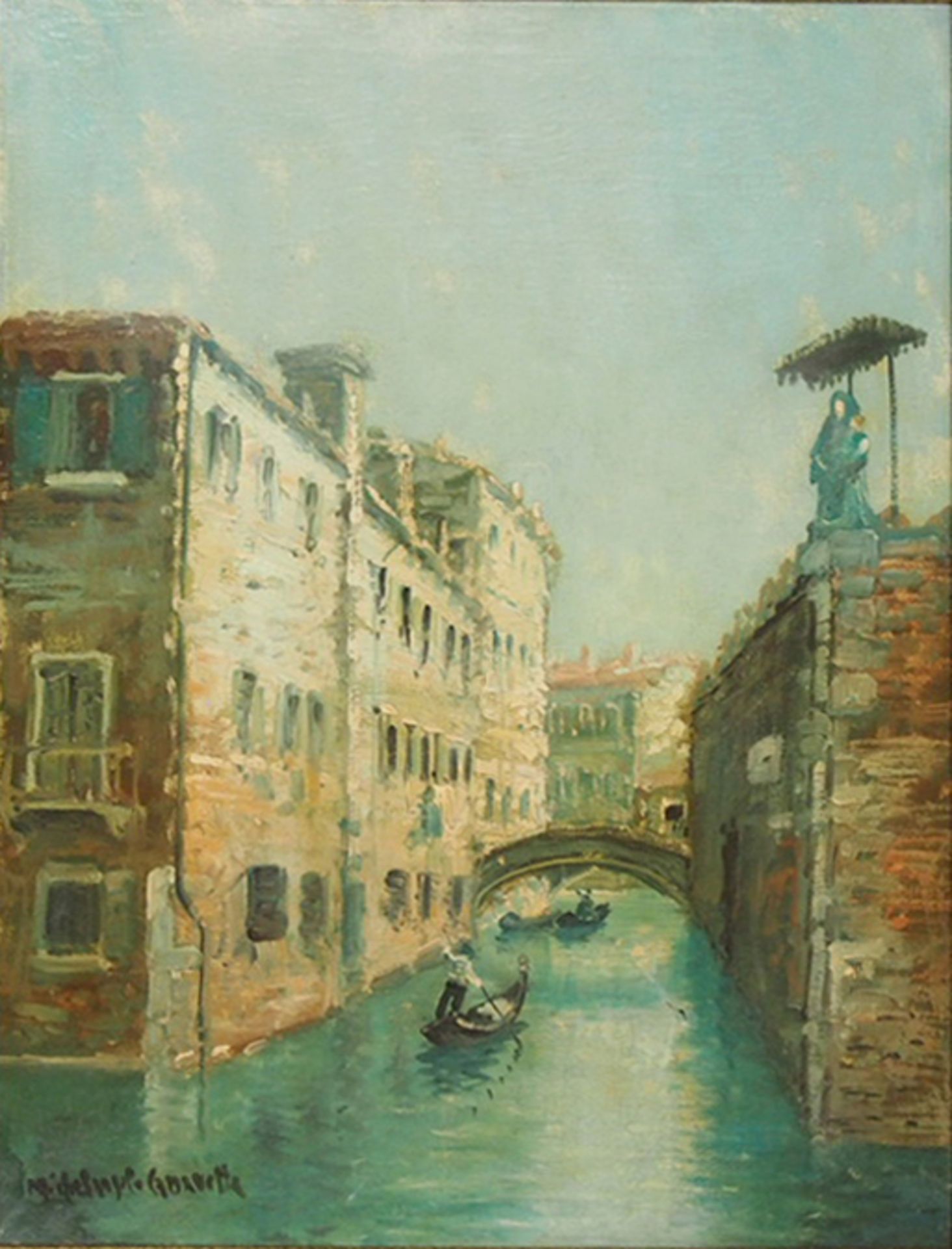 ITALIENISCHER MEISTER: Ansicht von Venedig - Image 2 of 2