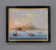 ITALIENISCHER MEISTER: Südländische Küstenlandschaft