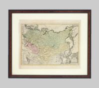 GÜSSEFELD, Franz Ludwig: Carte de la Empire de Russie - Charte das Russische Reich und die von den T