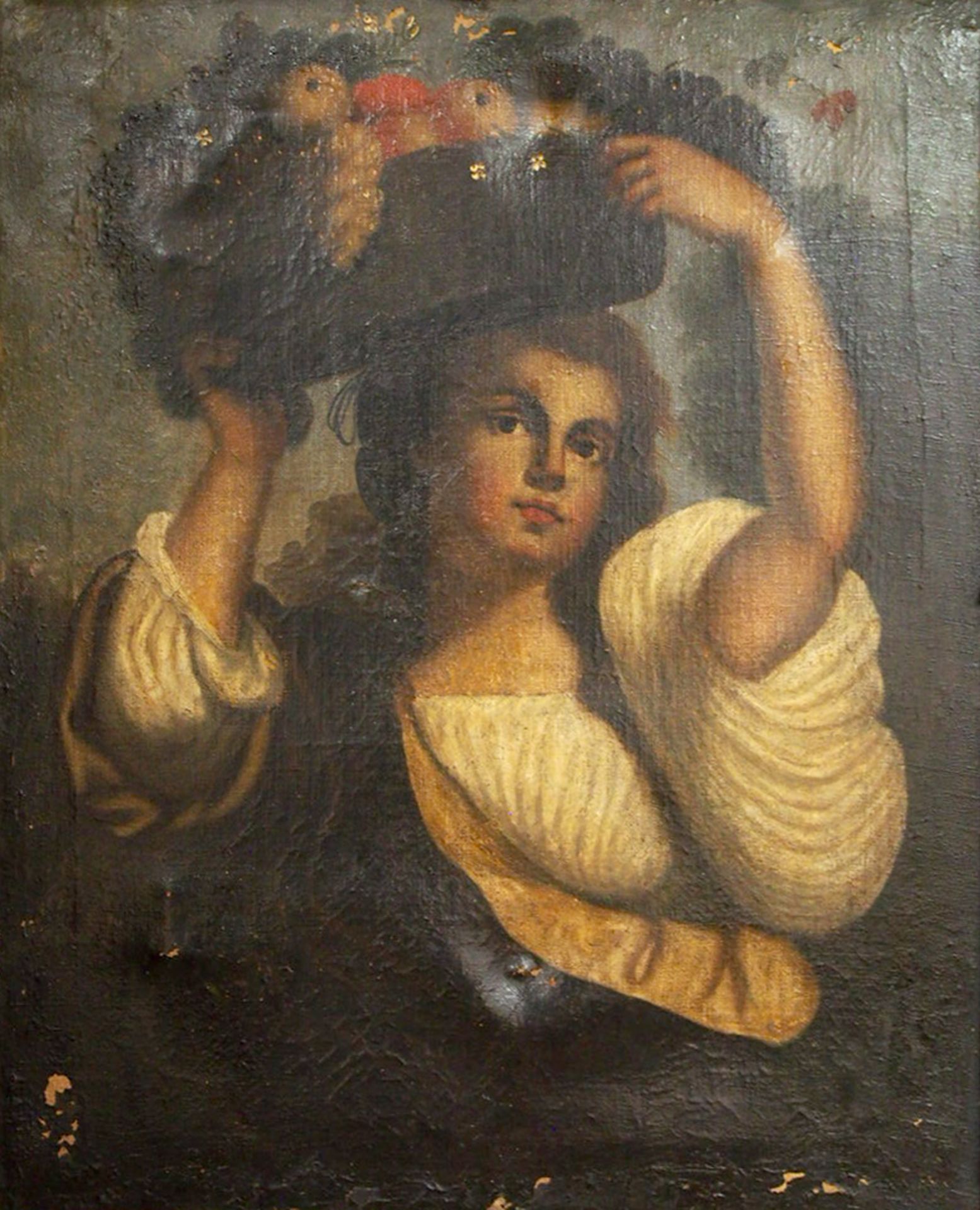 ITALIENISCHER MEISTER: Mädchen mit Fruchtkorb - Image 2 of 3