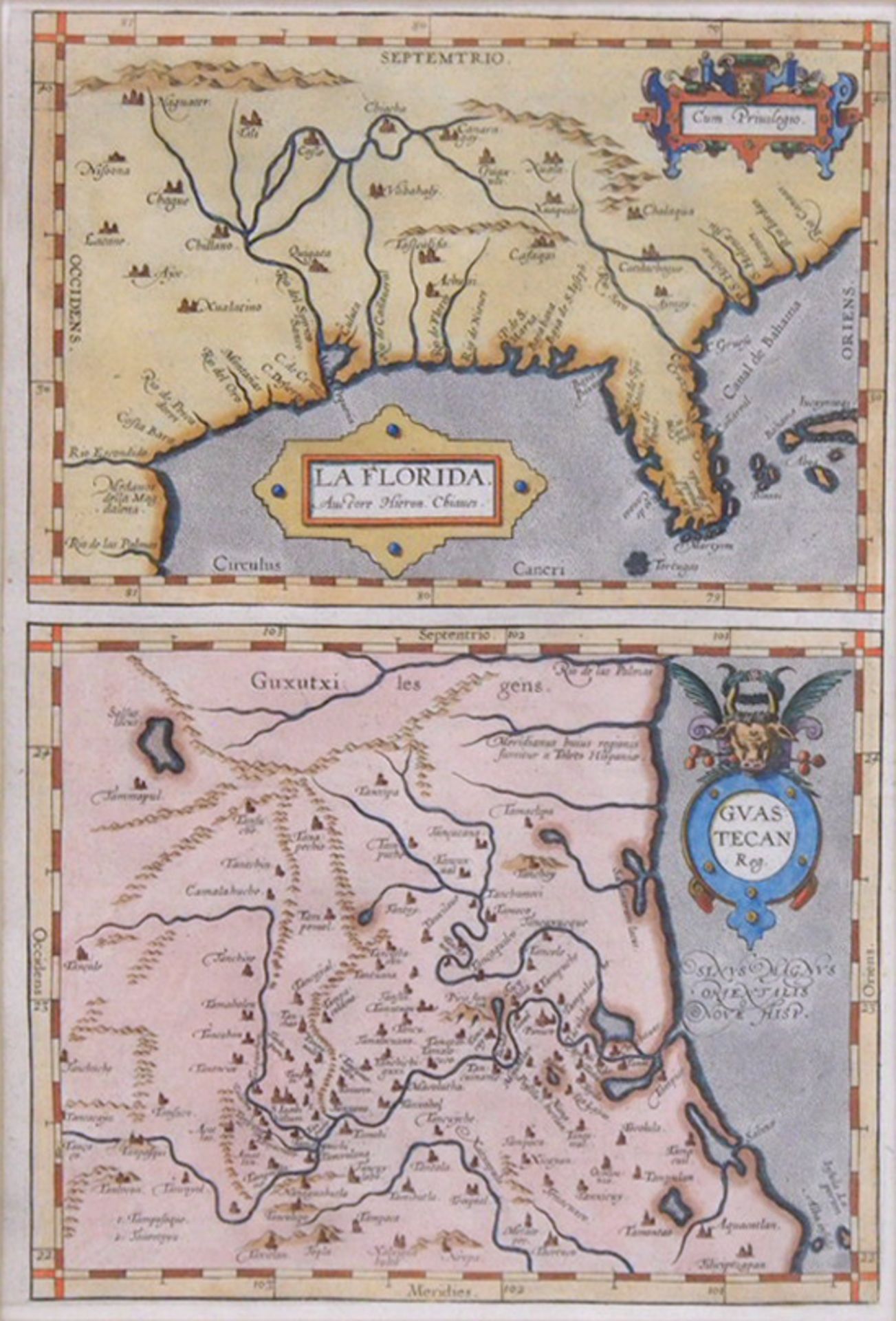 ORTELIUS, Abraham: La Florida /Gvastean Reg. - Image 2 of 2
