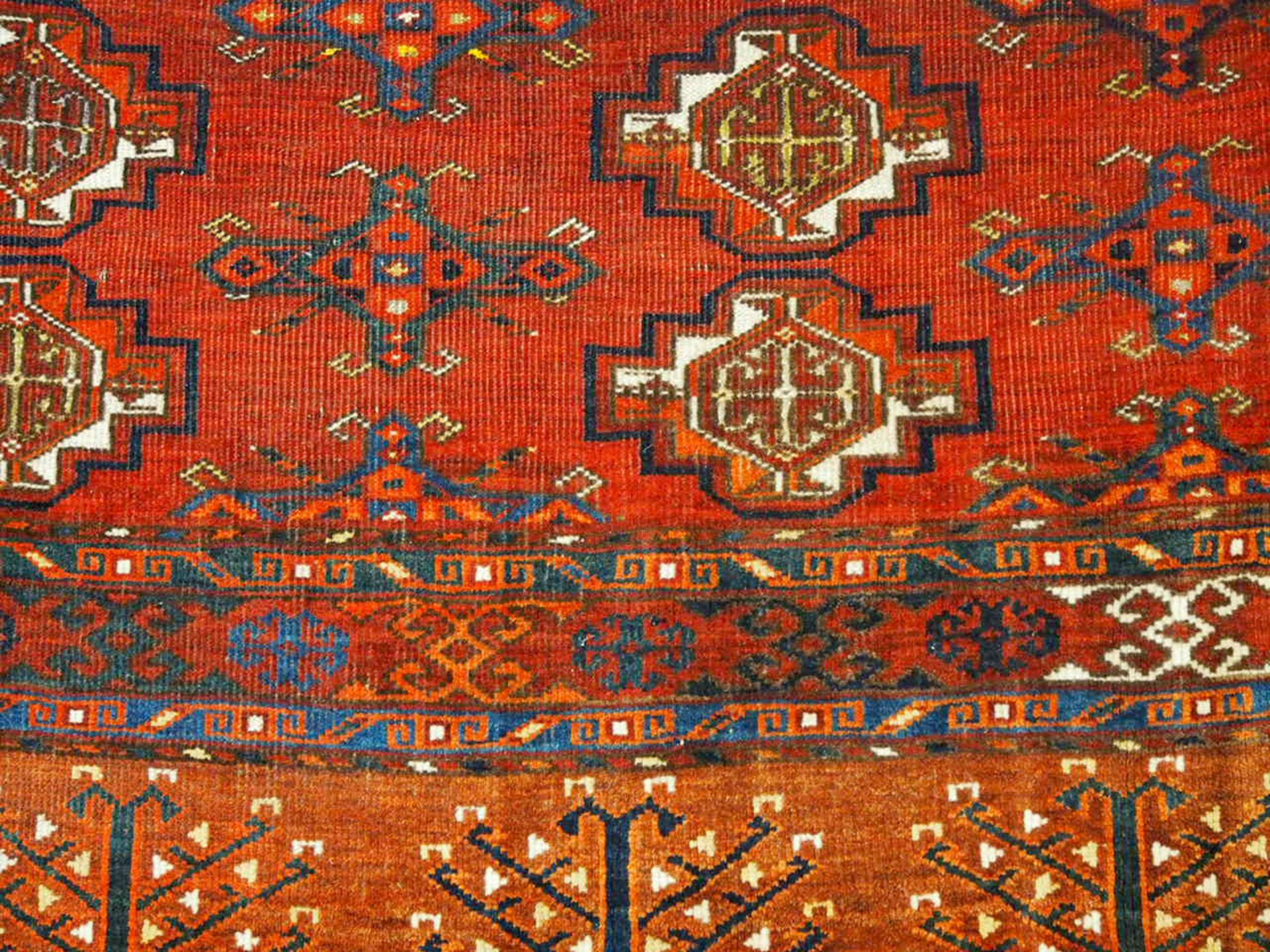 Ersari-Taschenfront, 183 x 84 cm, Zustand C, um 1900 - Image 3 of 3