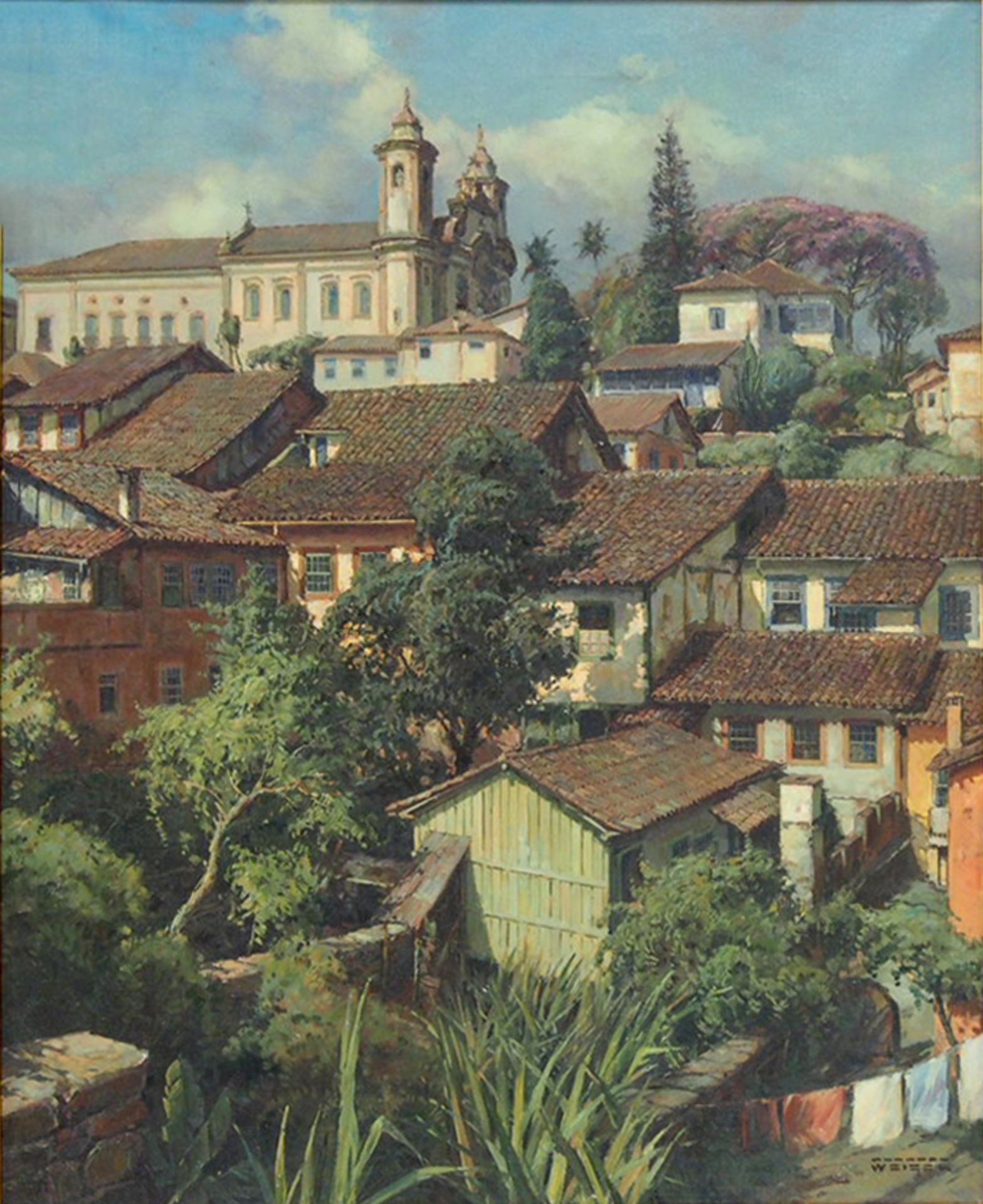 WEIGEL, Rodolfo: Ansicht von Ouro Petro in Brasilien - Bild 2 aus 2