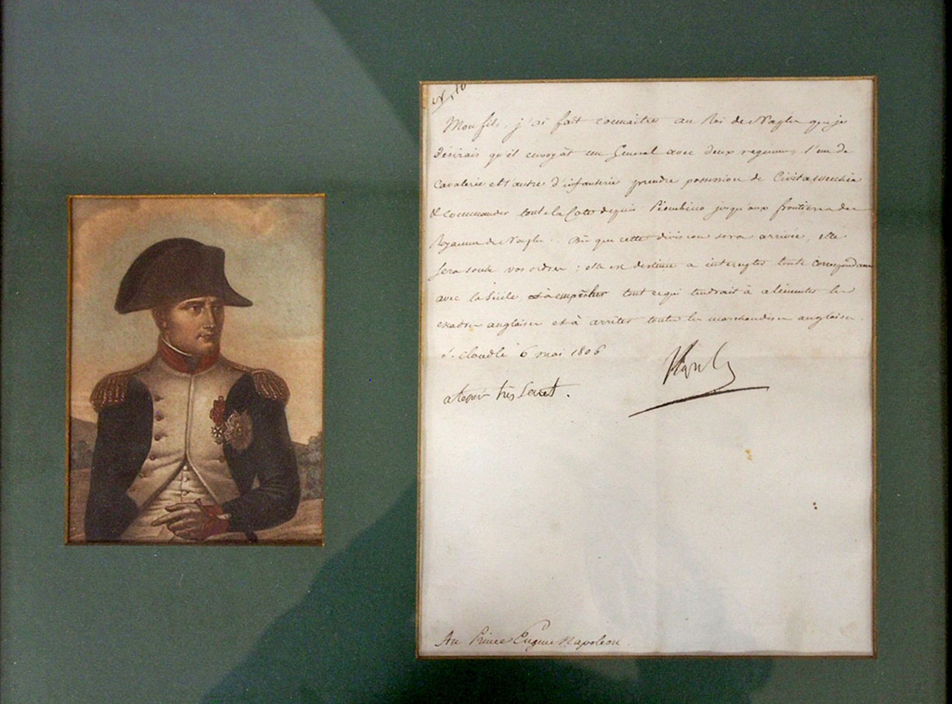 Zwei Briefe des Kaisers Napoleon Bonaparte an seinen Sohn - Bild 2 aus 3