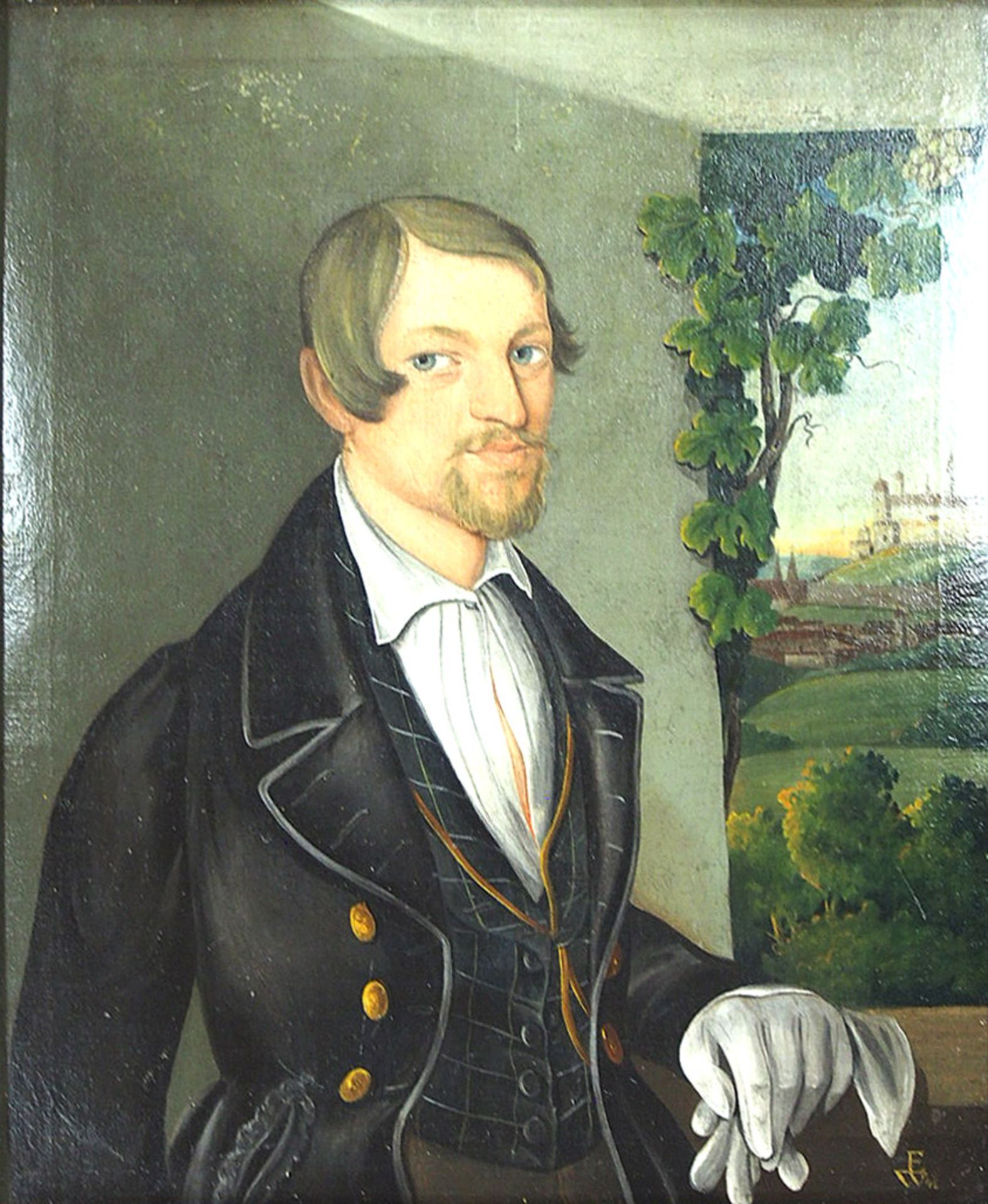 DEUTSCHER MEISTER: Portrait eines Mannes - Image 2 of 3