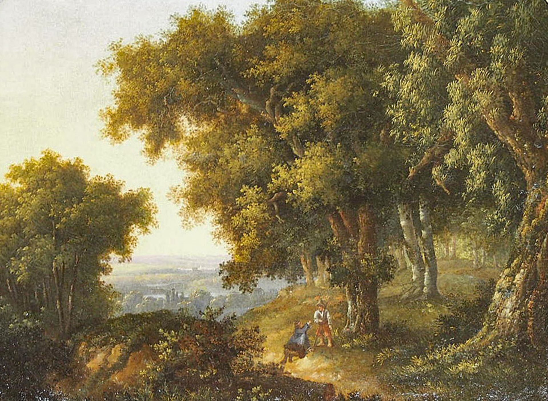 FRANZÖSISCHER MEISTER: Wanderer in südländischer Landschaft - Image 2 of 2