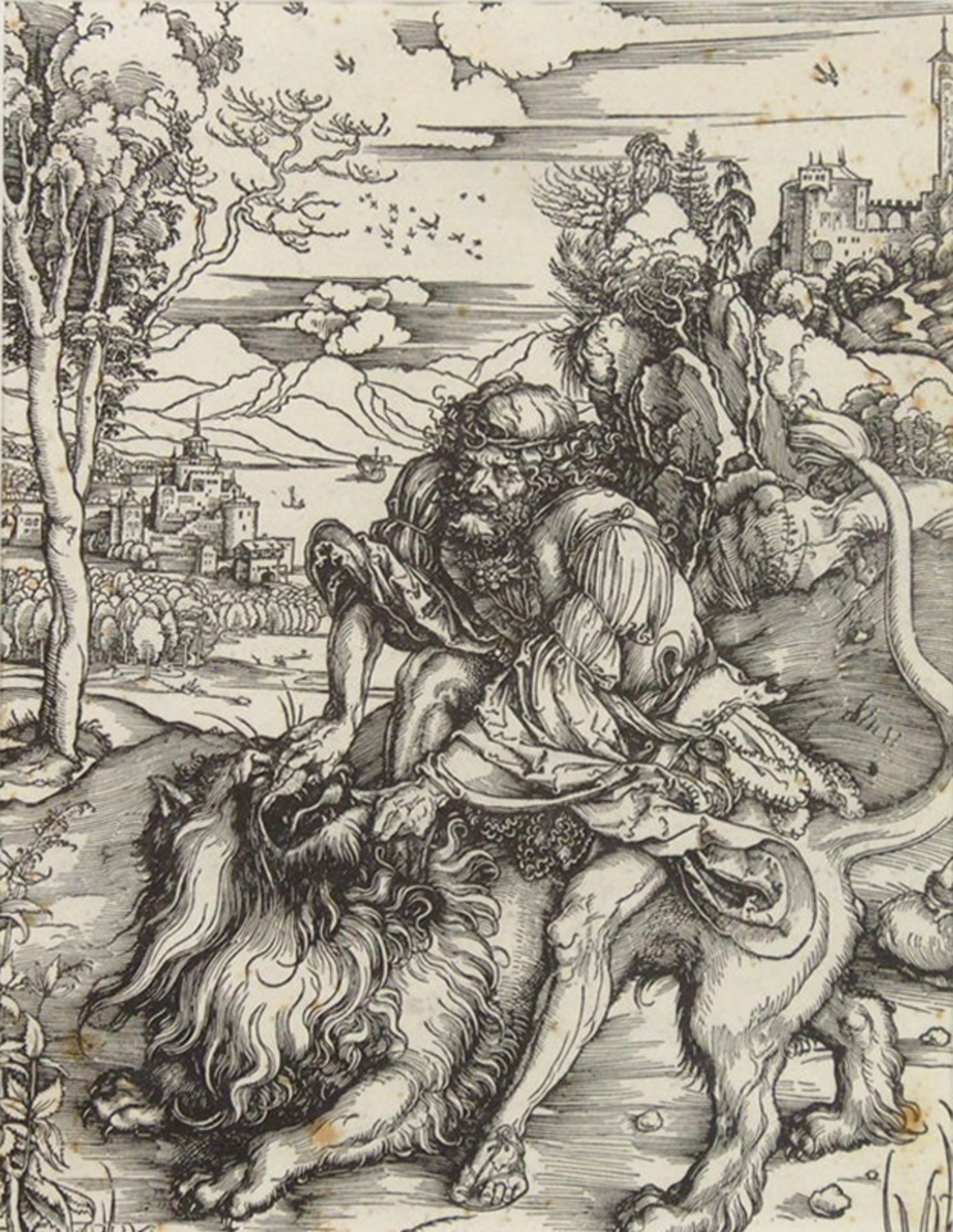 DÜRER, Albrecht: Samson tötet den Löwen - Image 2 of 2