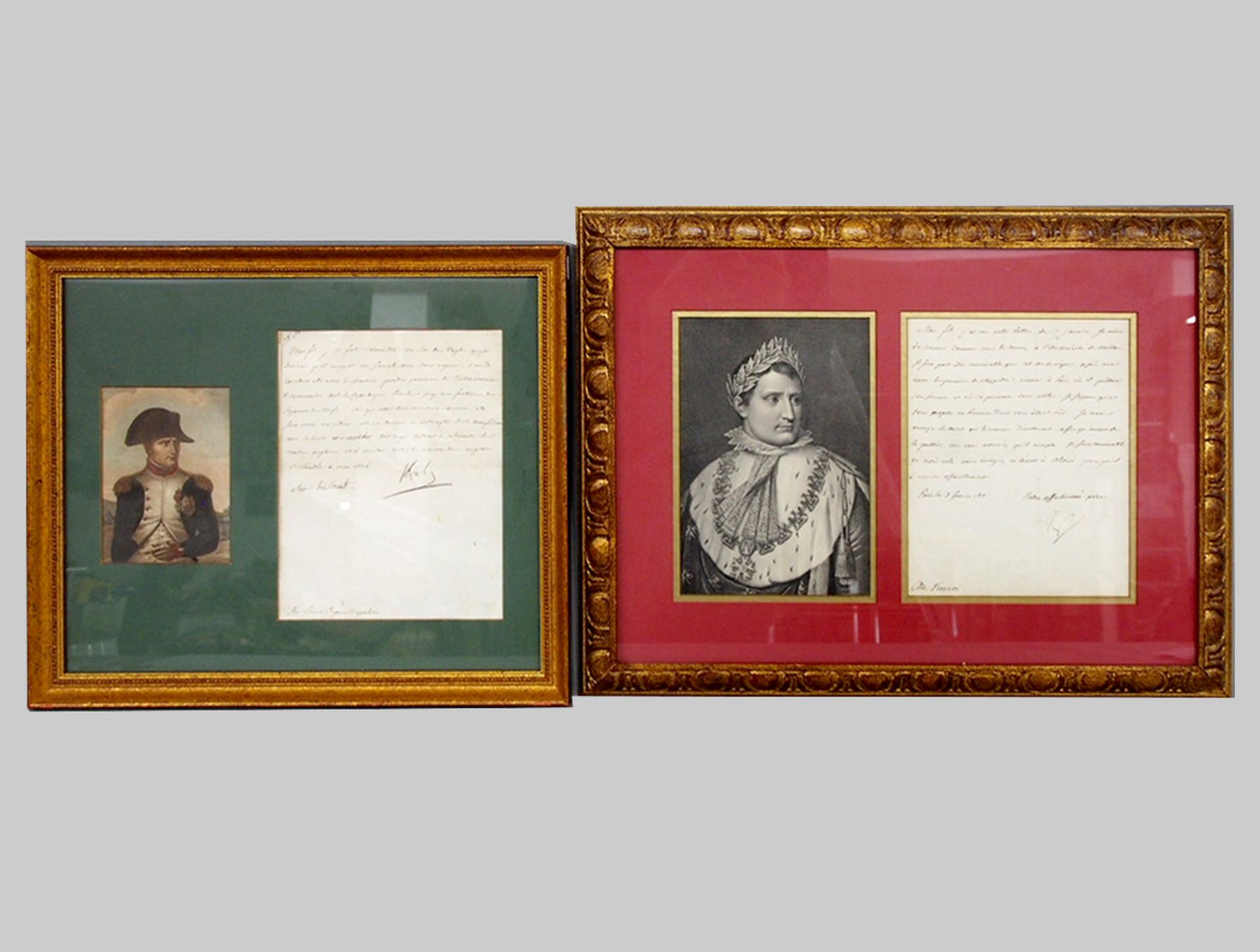 Zwei Briefe des Kaisers Napoleon Bonaparte an seinen Sohn