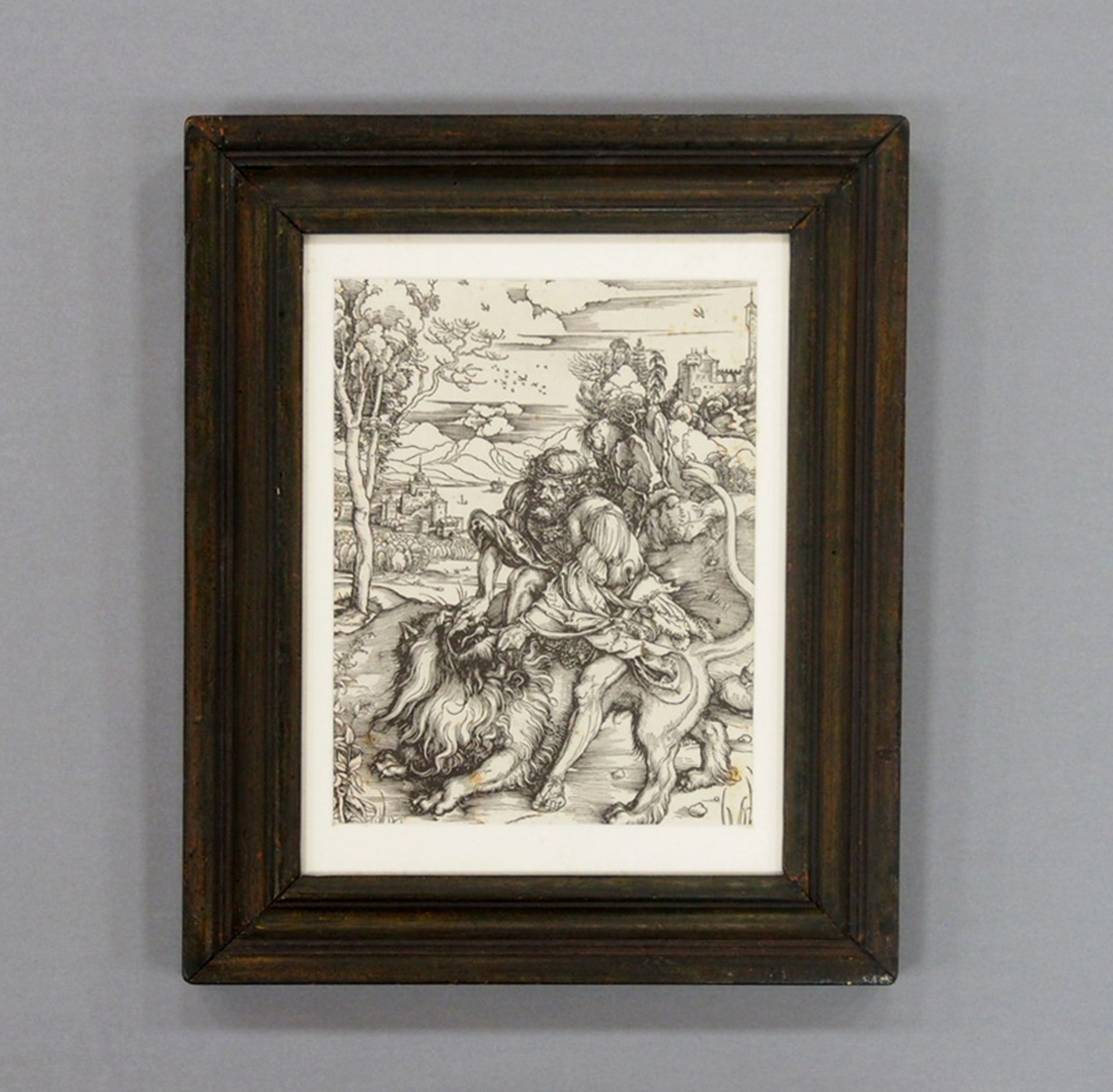 DÜRER, Albrecht: Samson tötet den Löwen