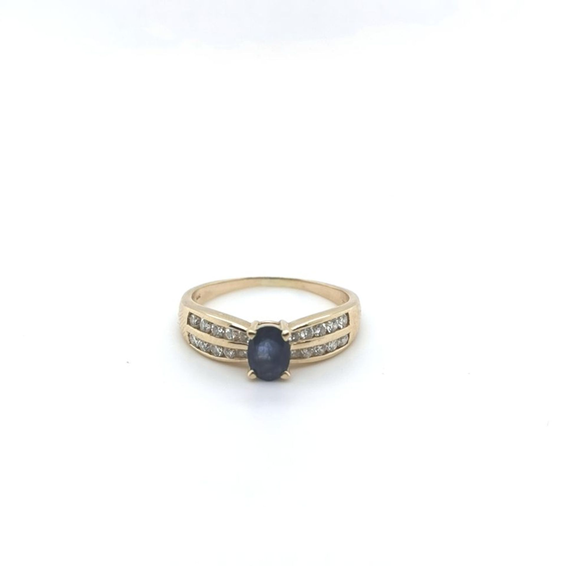 Saphir-Ring, 585 GG 3,1