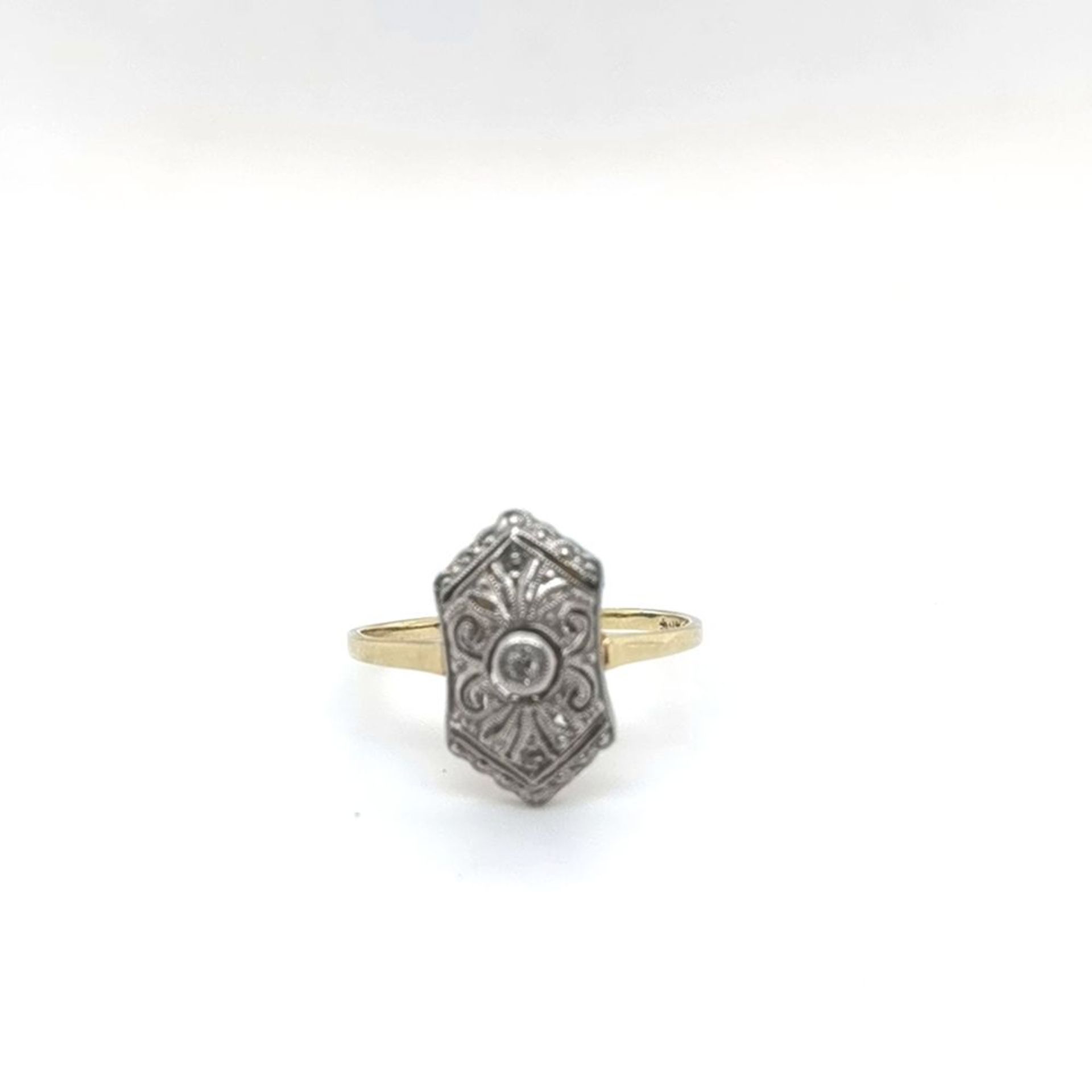 Art-Deco-Ring, 585 Gold 1,8