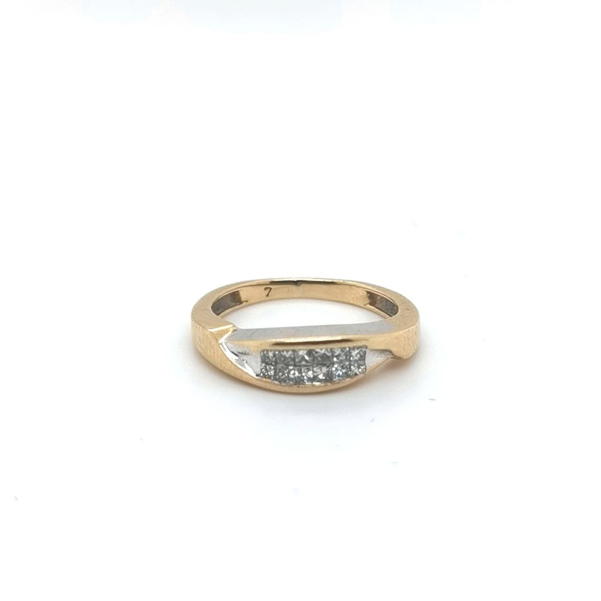 Diamant-Ring, 750 GG/WG 2,9