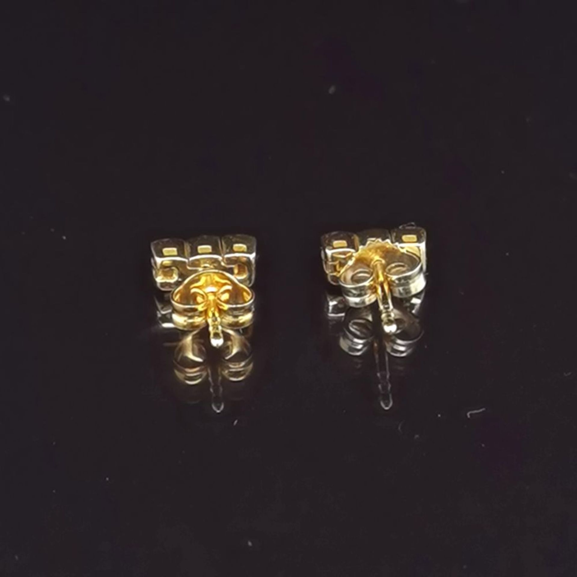 Brillant-Ohrringe, 750 Gelbgold 1,98 - Bild 3 aus 3