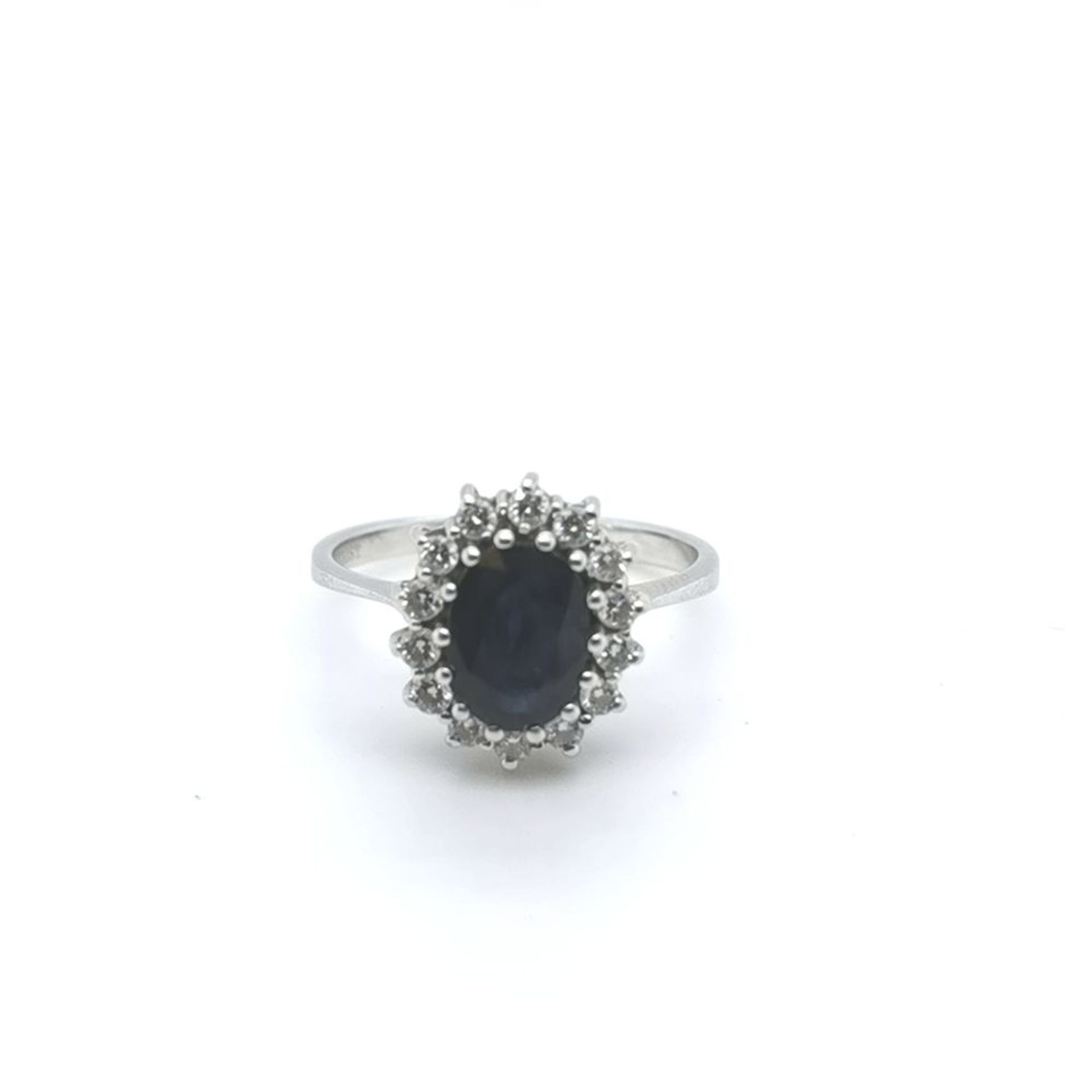 Saphir-Ring, 585 WG 2,9