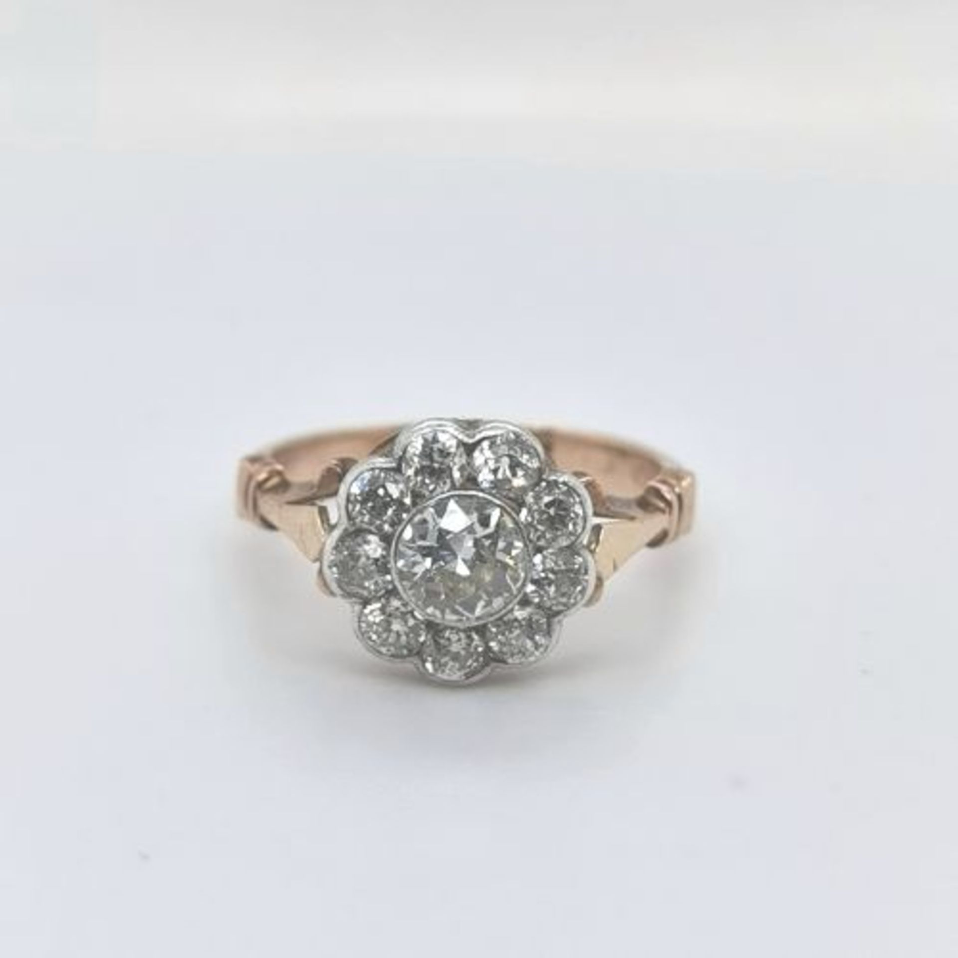 Diamant-Ring, 585 GG/WG 4,55
