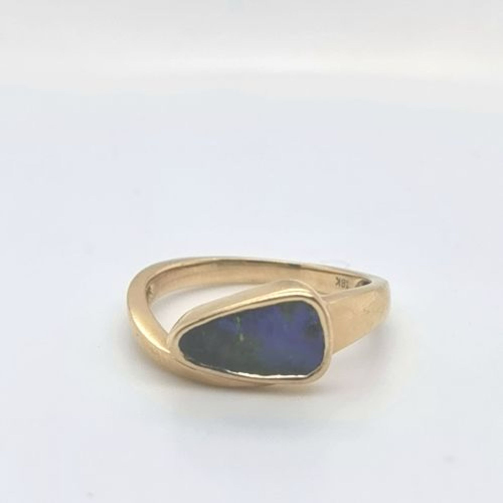 Opal-Ring, 750 GG 4,2