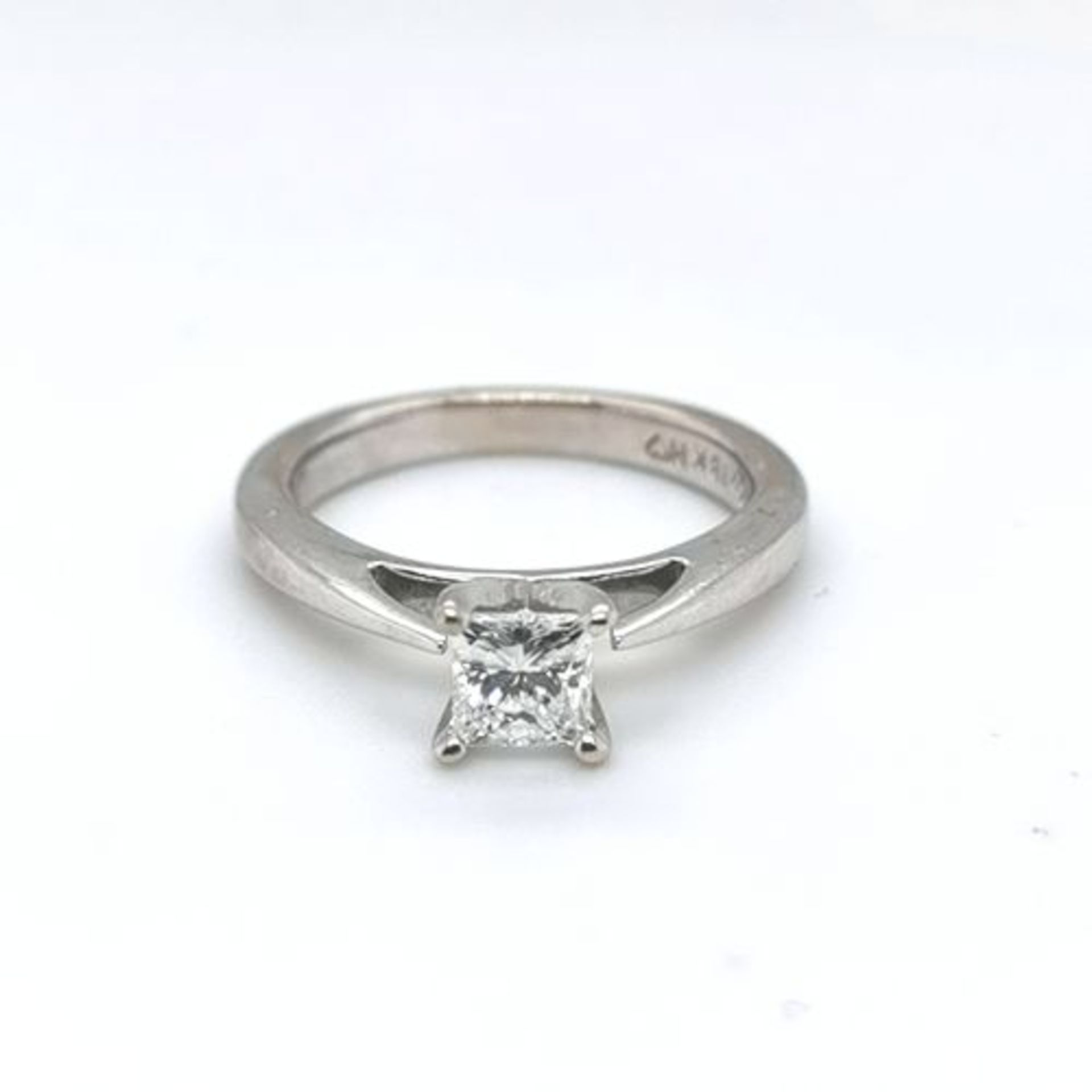 Diamant-Ring, 750 WG 3,63