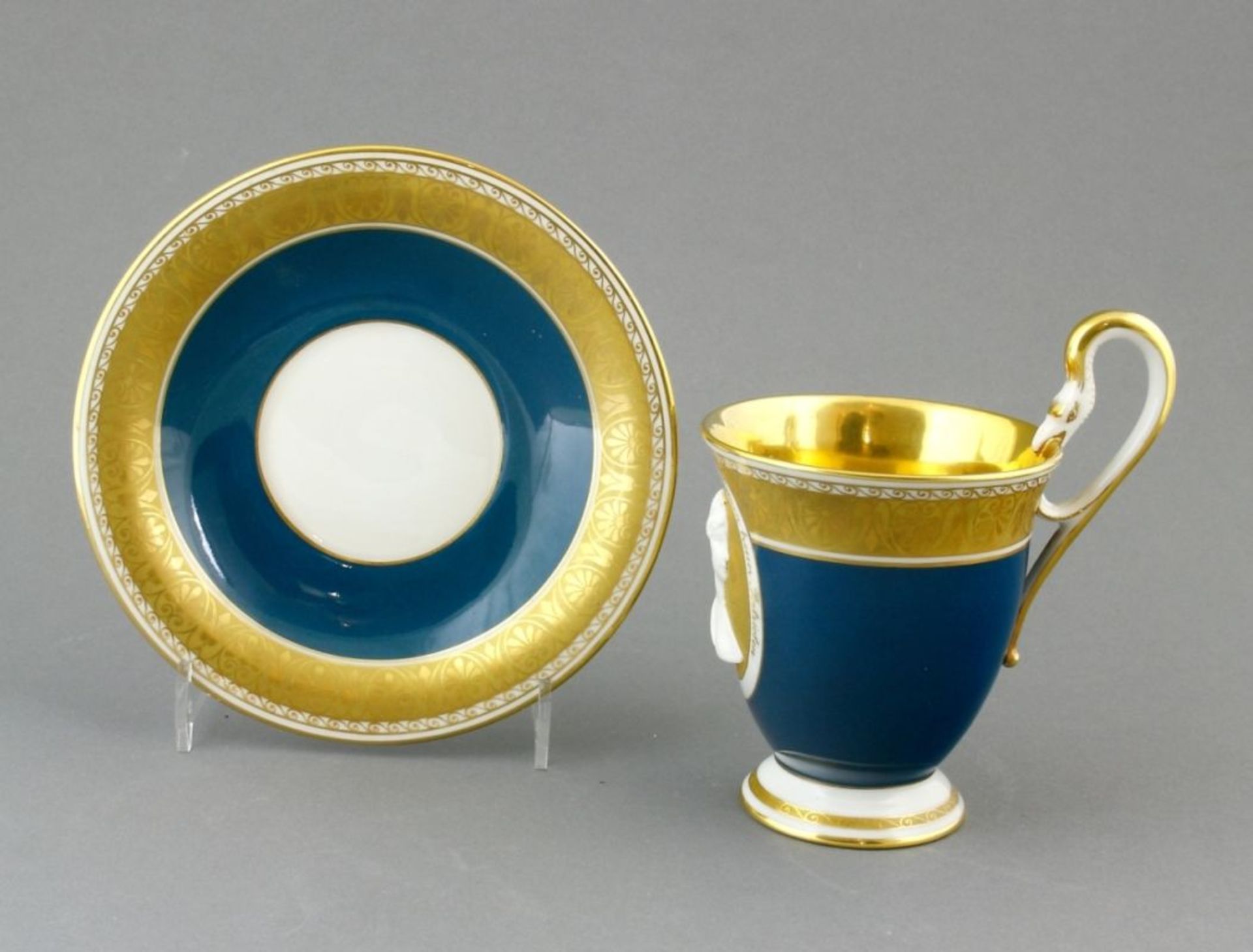 Tasse mit Untertasse, KPM Berlin, 1914 - Image 2 of 2