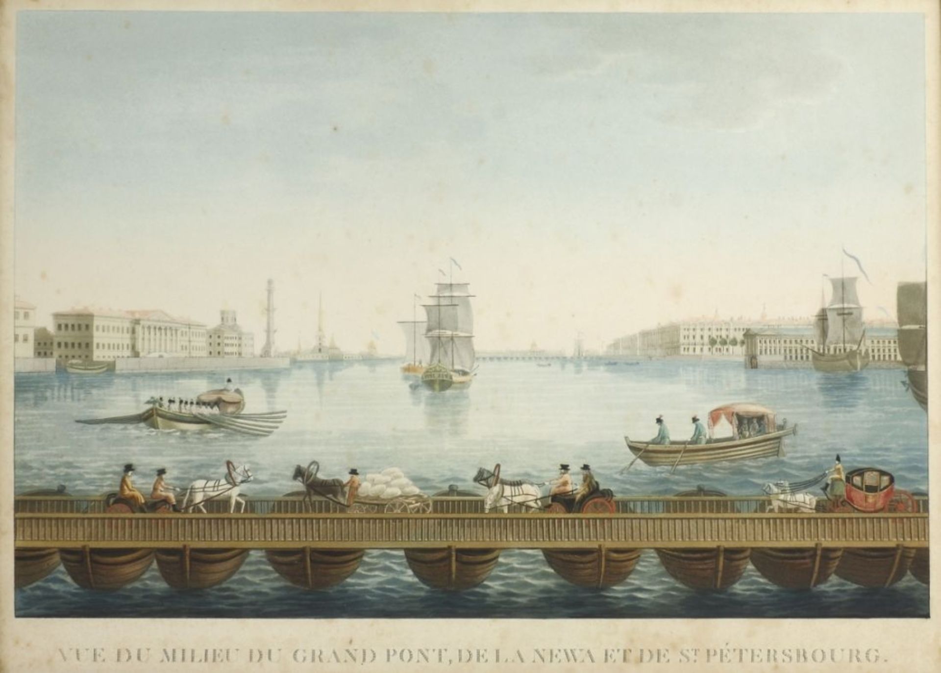 Ansicht, St. Petersburg, um 1823 Vue