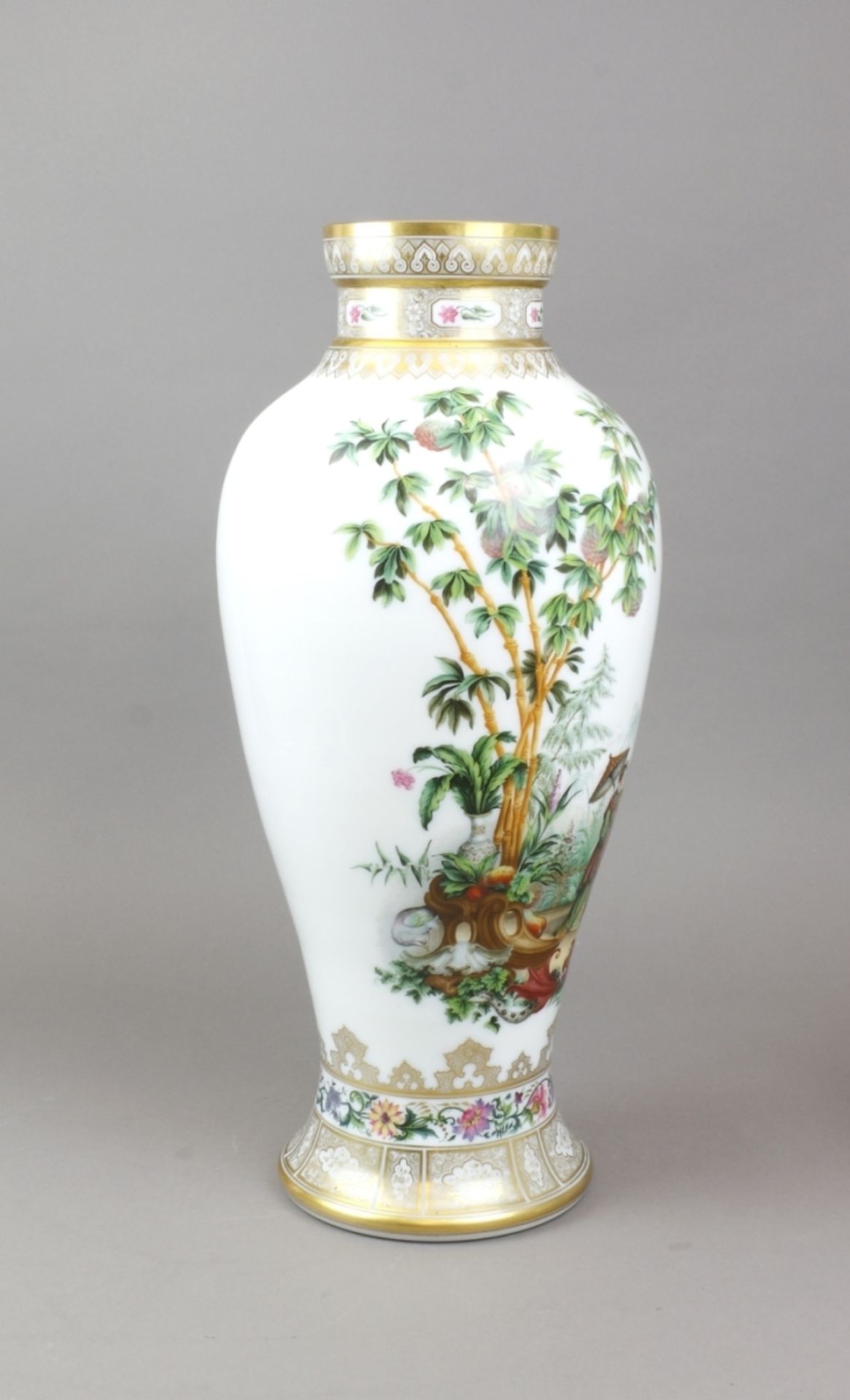 Vase mit Chinoserien, 1. Hälfte 20. - Bild 2 aus 4