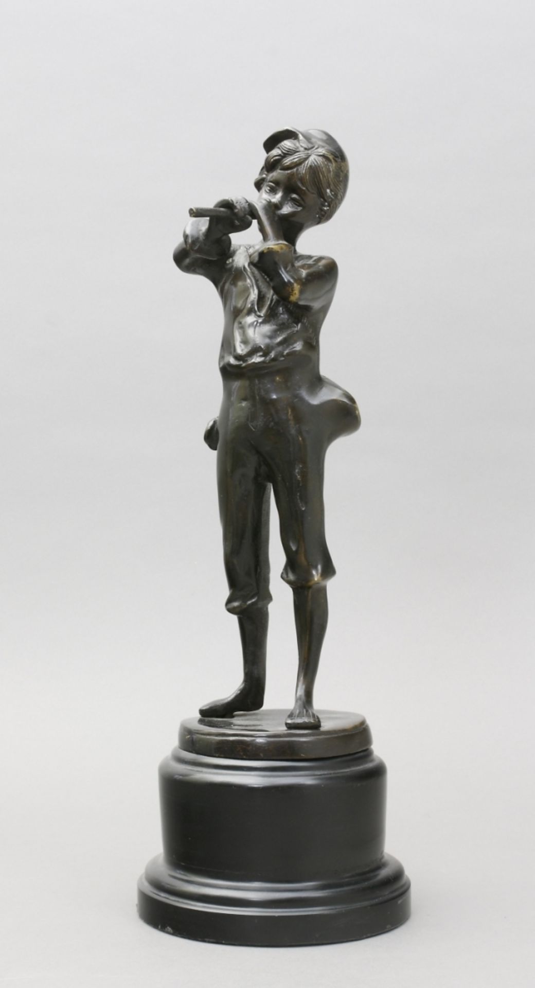 Bildhauer, um 1900, wohl Italien Flöte