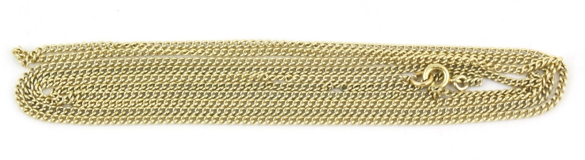 Halskette, 585er GG. L ca. 100 cm.
