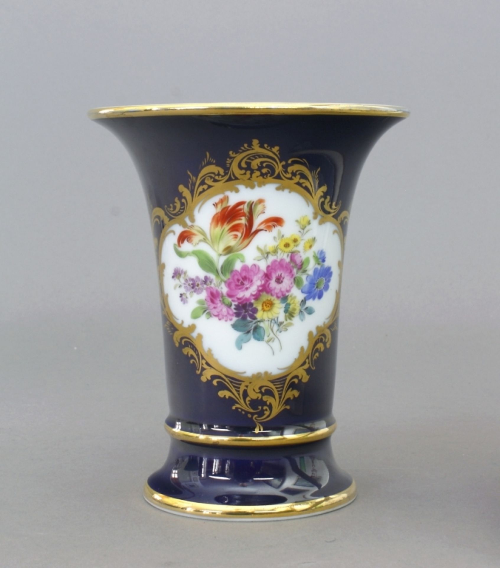 Vase, Meissen, Trompetenform, nach