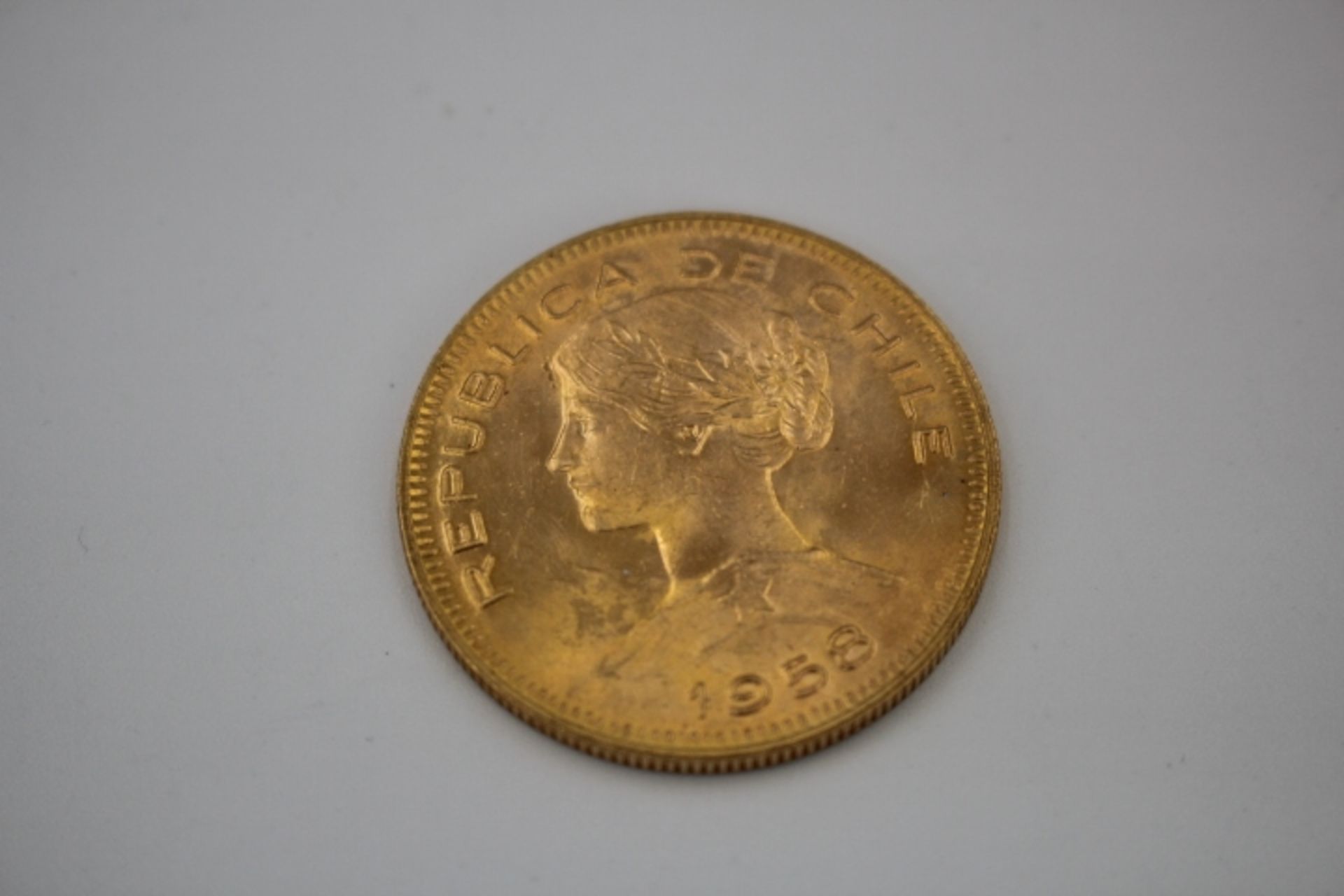 100 Pesos Chile Goldmünze
