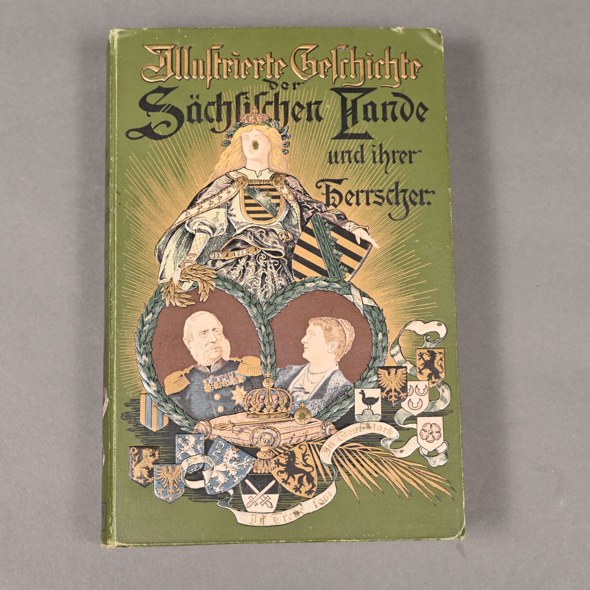 "Illustrierte Geschichte der Sächsischen Lande und ihrer Herrscher", von K. Sturmhoefel, Verl. V.