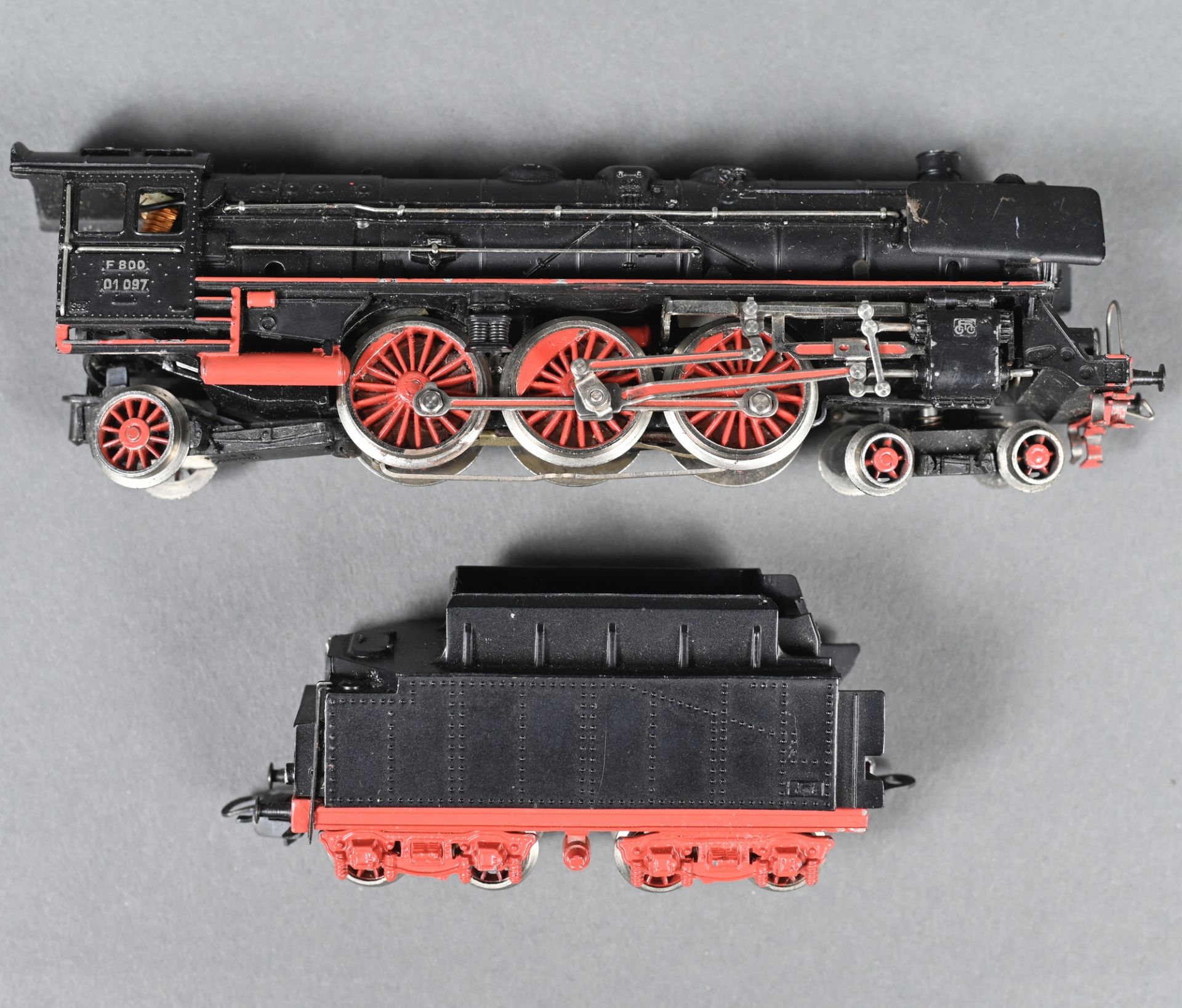 Märklin, Lokomotive mit Tender, F800, Spur H0, Funktion nicht geprüft