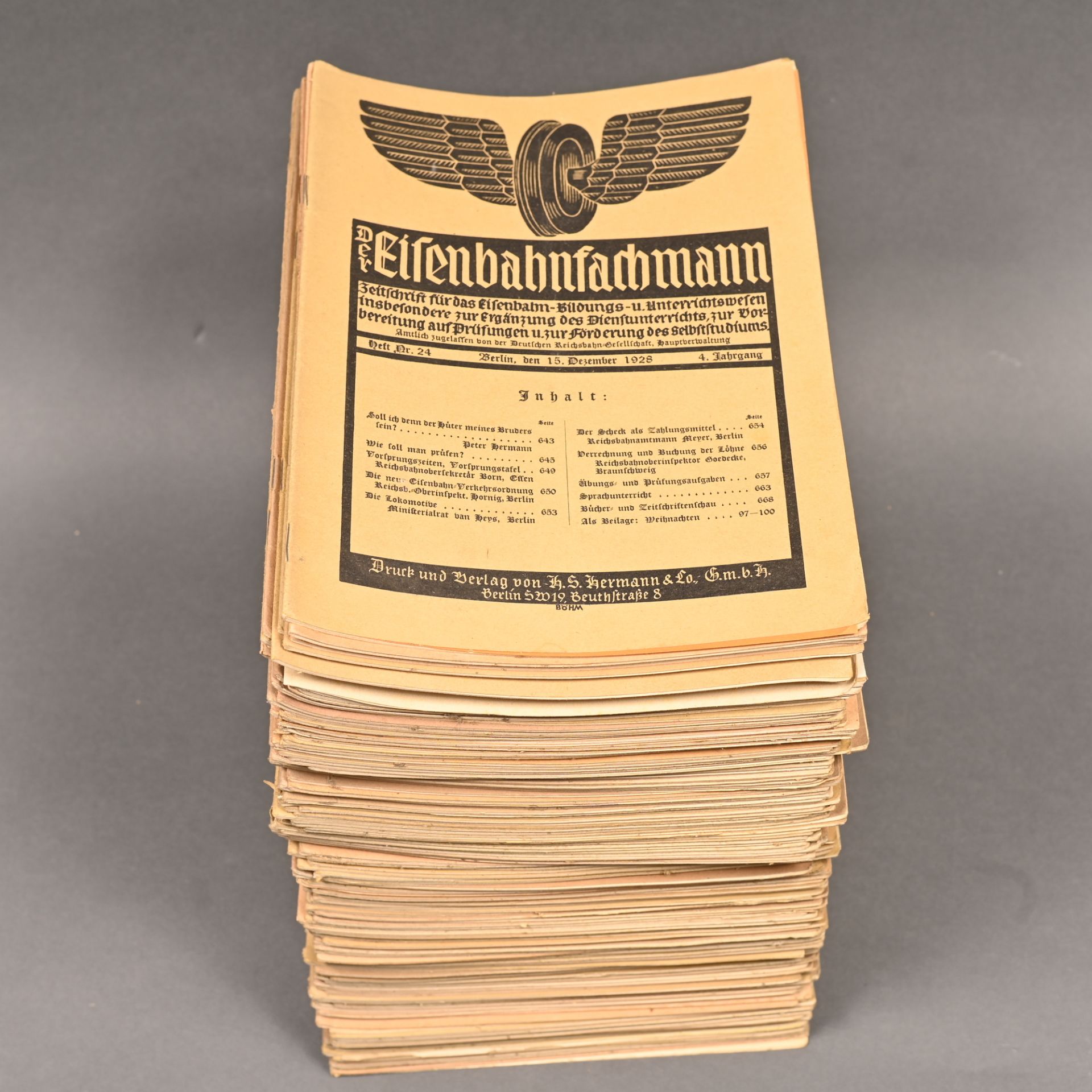 "Der Eisenbahnfachmann", Zeitschr. f.d. Eisenbahn-Bildungs-u.Unterrichtswesen, insb. z. Ergänz. d.