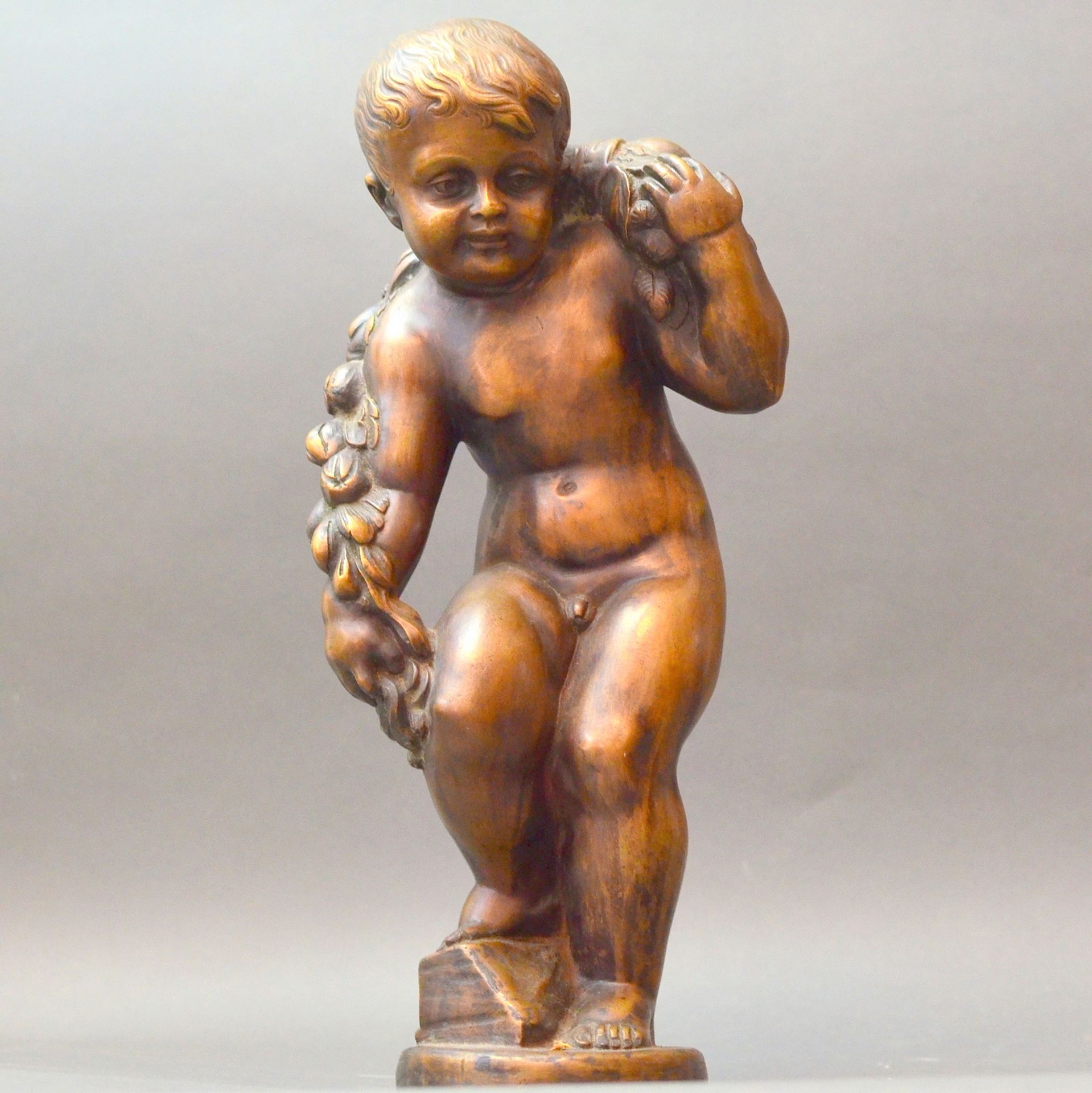 Jugendstil-Bronze um 1910, Entwurf nach Goldscheider Wien im Michael Powolny Stil