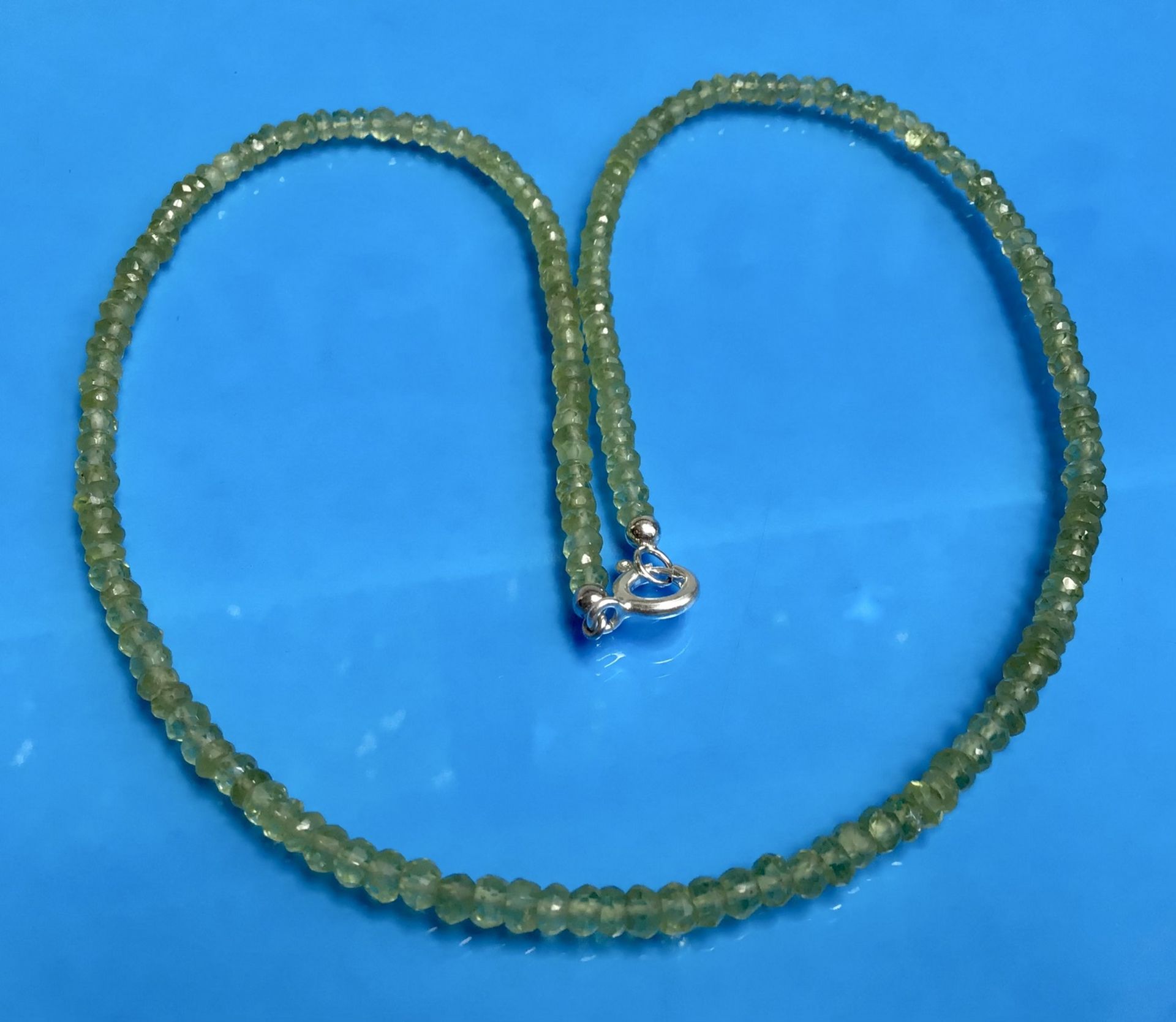 Peridot- Kette, Silber 925