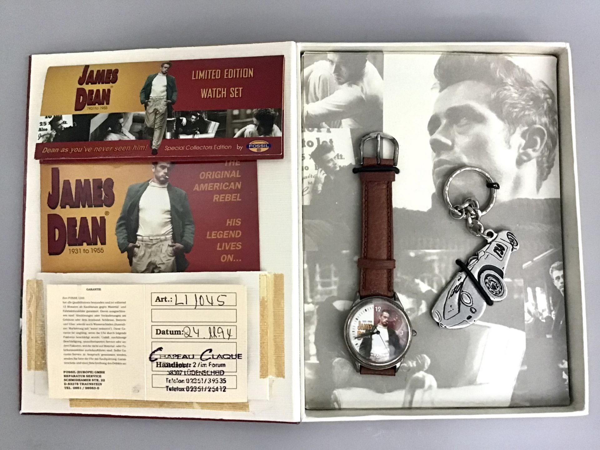Fossil Sammleruhr "James Dean", Limited Edition Watch Set