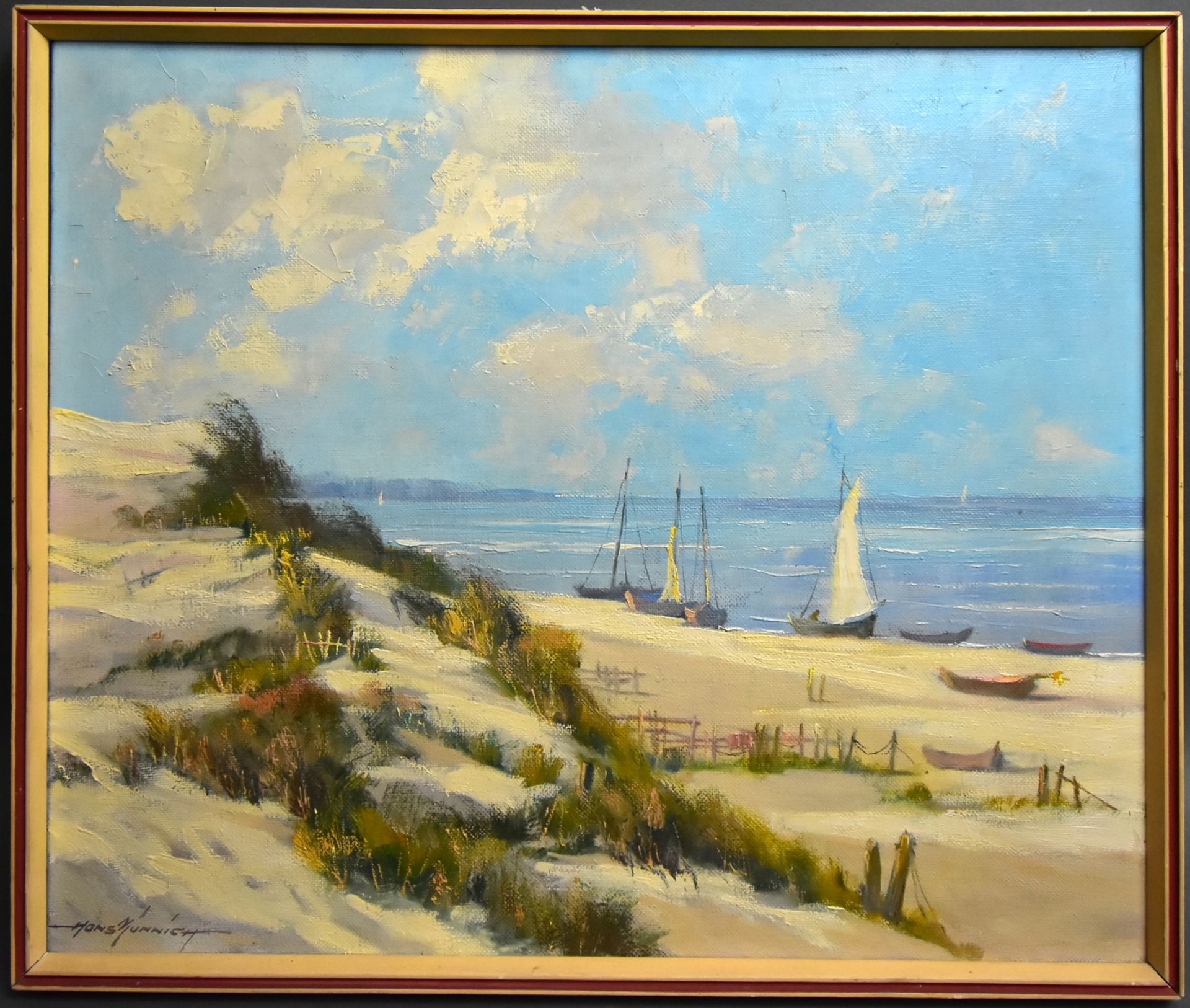 Münnich, Hans "Zempin Insel Usedom", Öl auf Leinwand