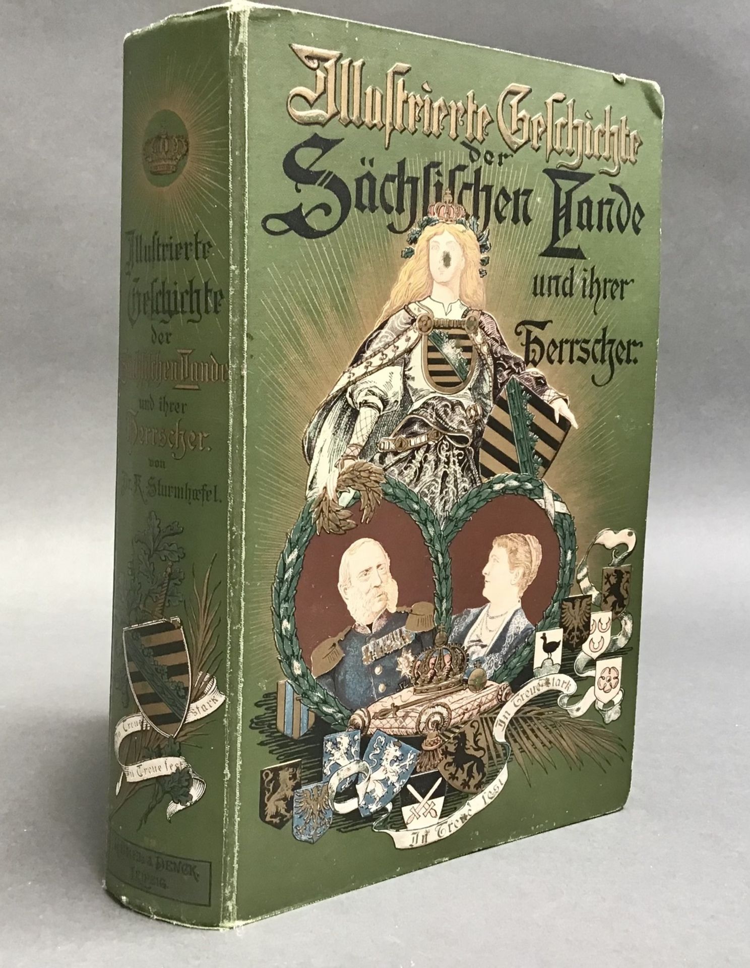 "Illustrierte Geschichte der sächs. Lande und ihrer Herrscher" Konrad Sturmhoefel, 1. Abteilg.