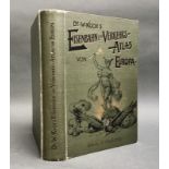 "Eisenbahn- und Verkehrs - Atlas von Europa" Dr. W. Koch 1907, mit in sechs Farben ausgeführter