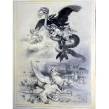 dito Vogel, Herrmann, Bleistiftzeichnung "Der neue Pegasus", signiert und datiert 1899,
