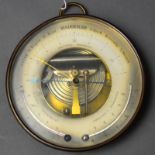 Barometer, 19.Jh., PHBN Naudet Paris, Gehäuse komplett Messing