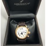 AEROWATCH SWISS WATCHES since 1910, Chronograph mit Datum und Mondphase, im OK,