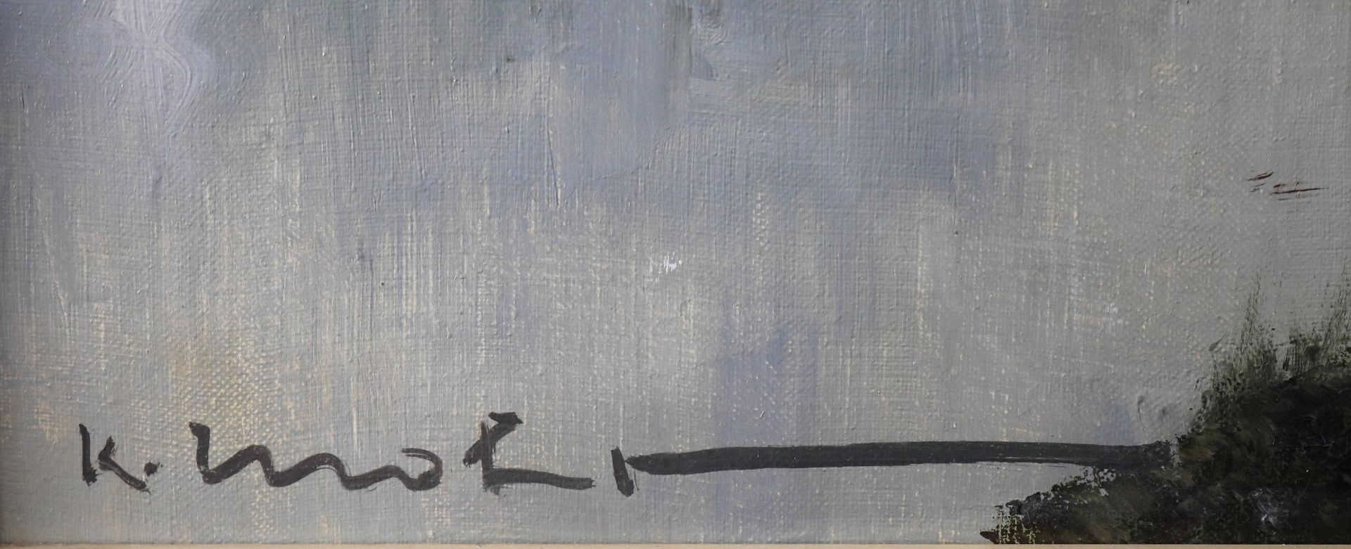 Karl Mohr *1922 Düsseldorf - 2013, "Parforcejagd", Öl/Leinwand, signiert, 44 x 31,5 cm - Bild 4 aus 6