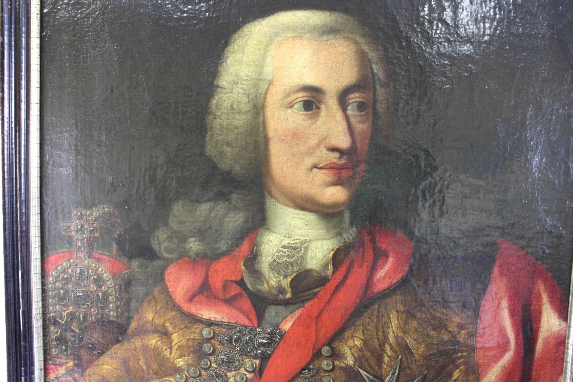 Georges Desmarées Werkstatt (1697-1776) attr., Bildnis Kaiser Karl VII. - Image 3 of 6