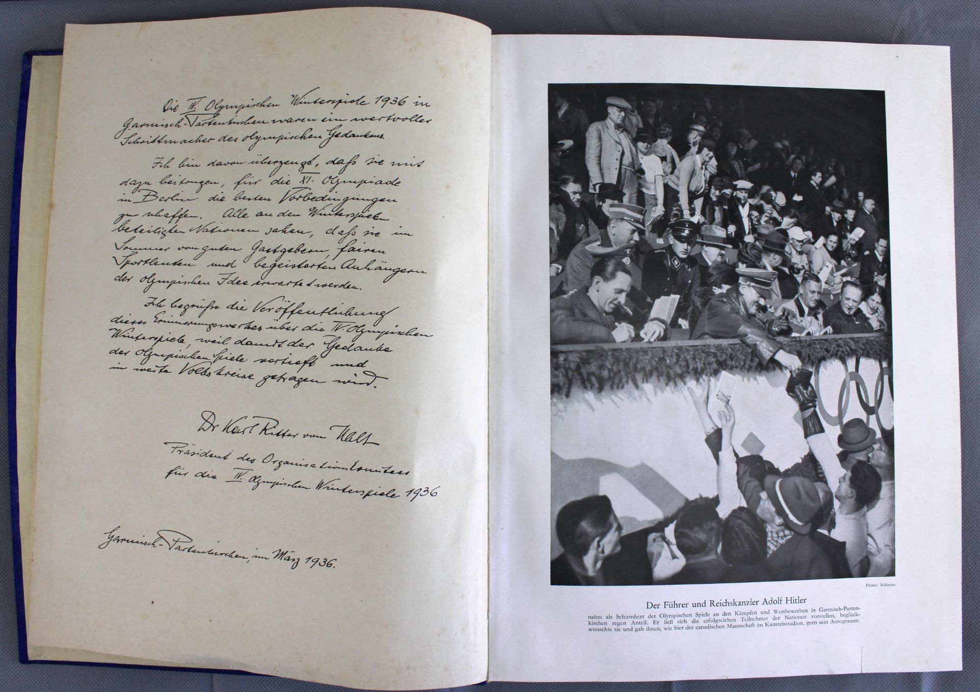 Olympia 1936- Bd.1 olymp. Winterspiele, Cigaretten-Bilderdienst Altona-Bahrenfeld, 127 Seiten - Image 2 of 3
