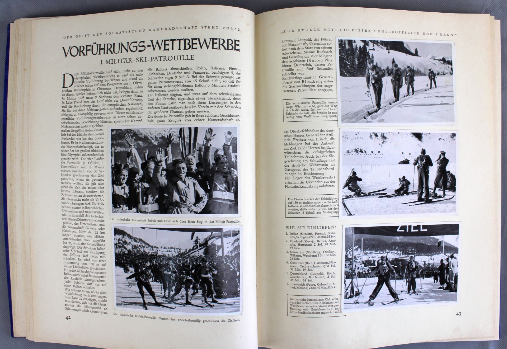 Olympia 1936- Bd.1 olymp. Winterspiele, Cigaretten-Bilderdienst Altona-Bahrenfeld, 127 Seiten - Bild 3 aus 3